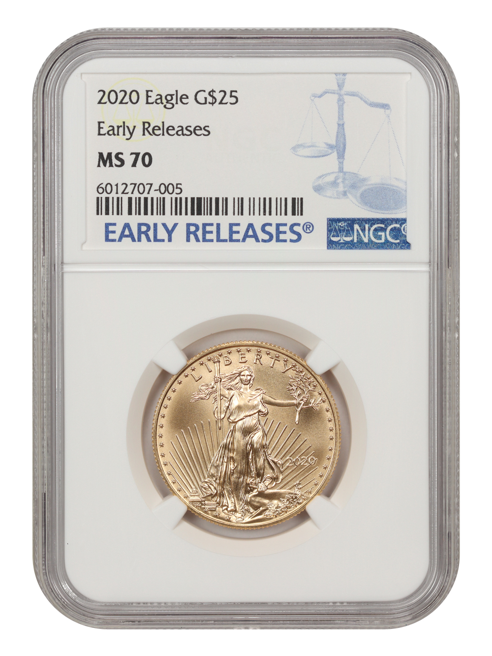2020 $25  Gold Eagle MS65 CAC thumbnail 11