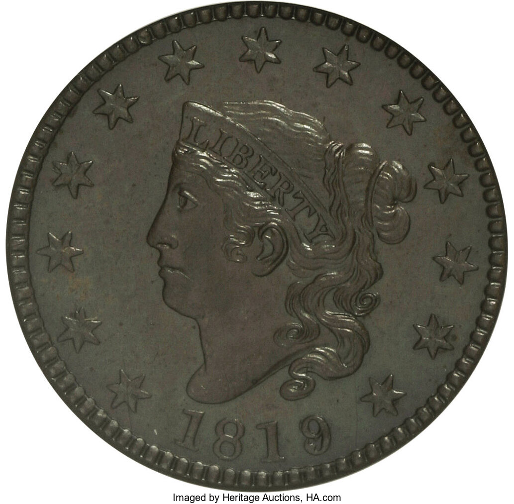 1819/8 1c Large Date MS BN F15 BN thumbnail 17