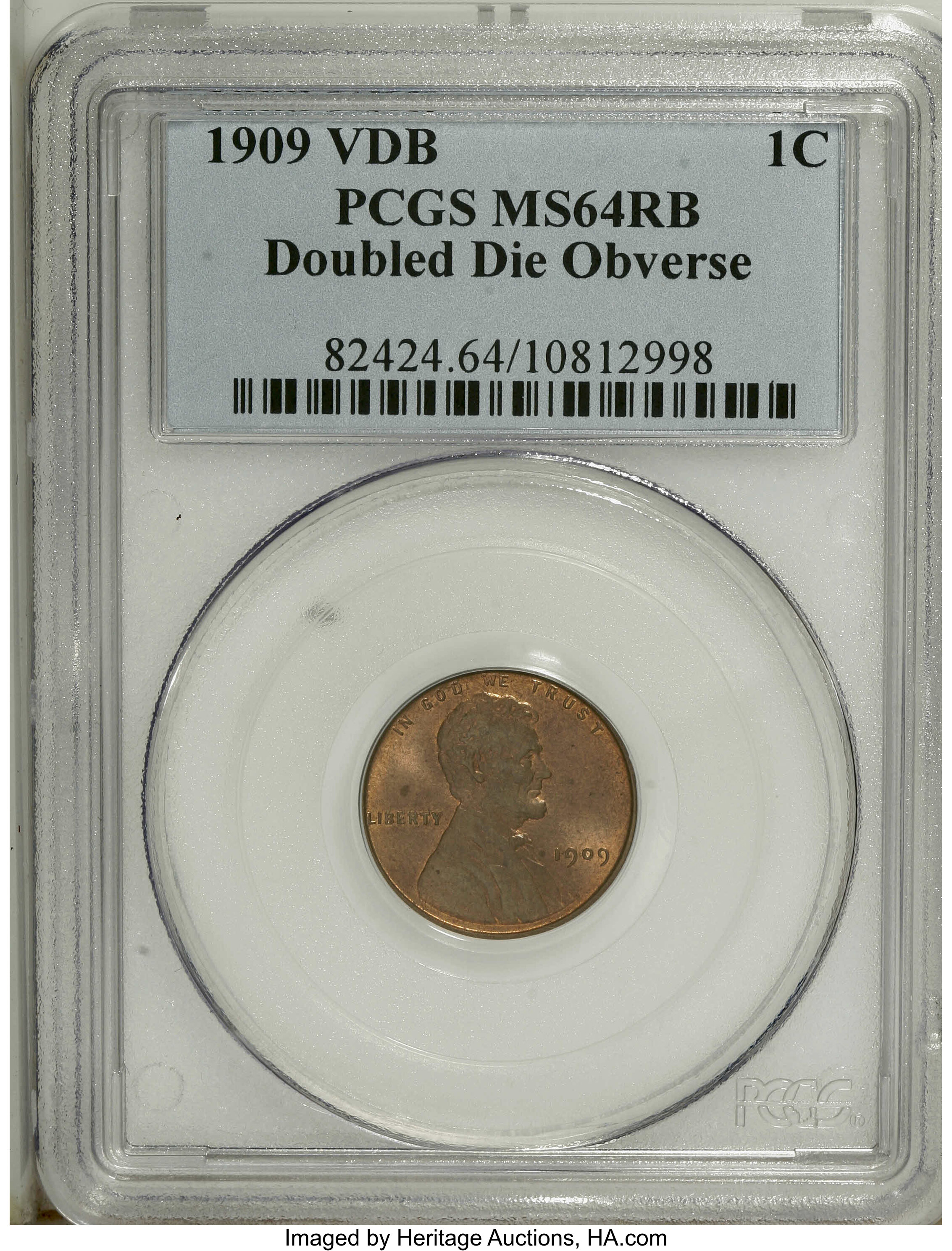 1909 VDB 1c Doubled Die Obverse MS RB thumbnail 10