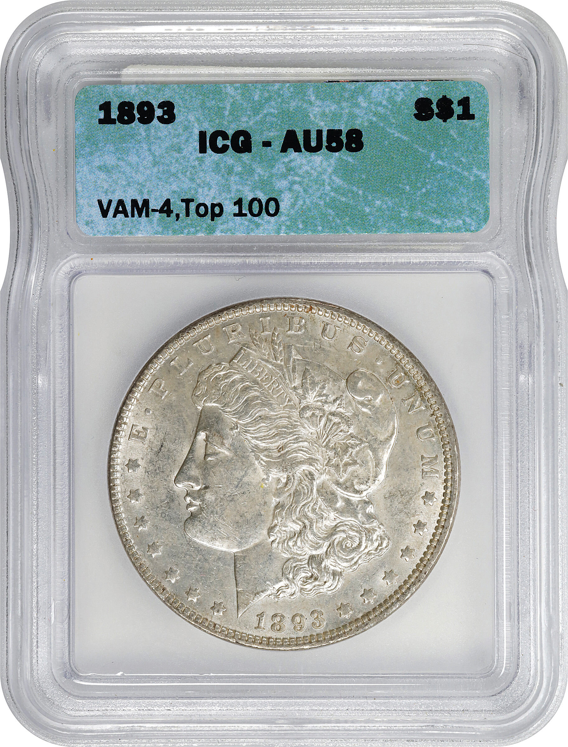 1893 $1  Doubled Stars, VAM-4 MS63 CAC thumbnail 11