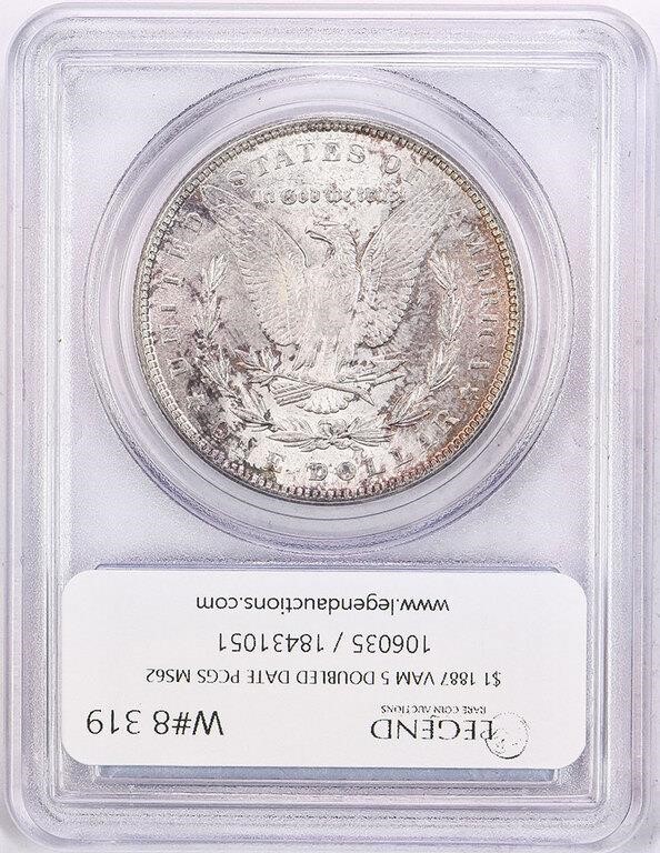 1887 $1  Doubled Date, VAM-5 VG10 CAC thumbnail 21