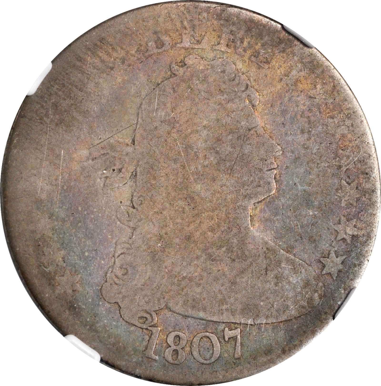 1807 Draped Bust Quarter. B-2. Fair-2 (NGC).
