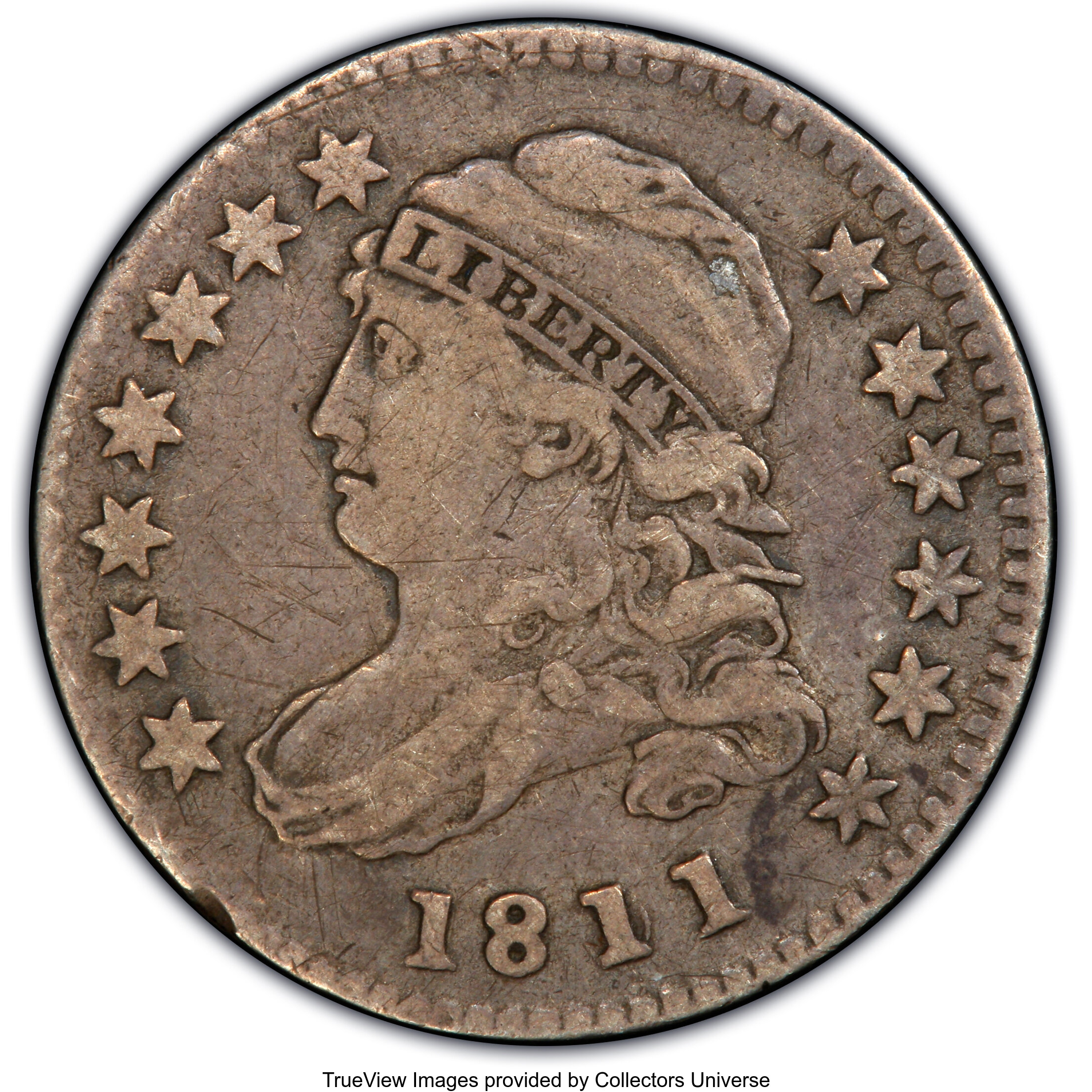 1811/09 10C VF30 PCGS. PCGS Population: (17/52). NGC Census: (0/0). CDN: $1,150 Whsle. Bid for NGC/PCGS VF30. Mintage 65,18...