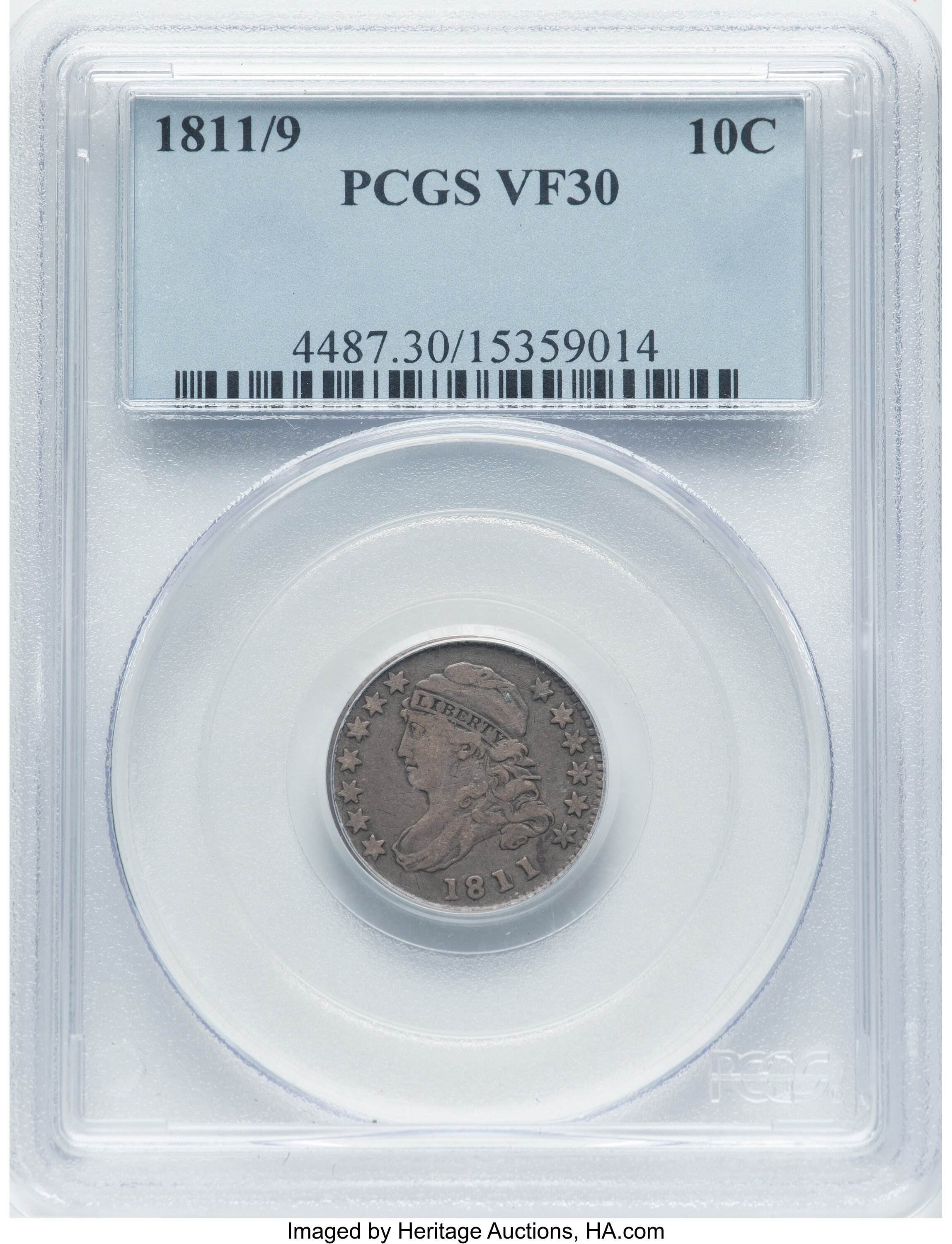 1811/09 10c AU50 CAC thumbnail 27