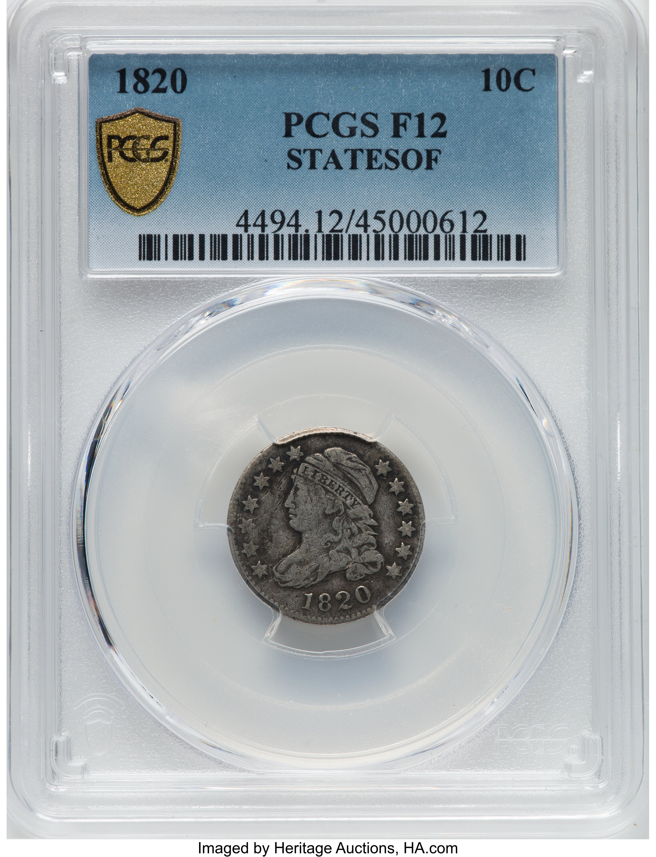 1820 10c STATESOFAMERICA AG3 thumbnail 7