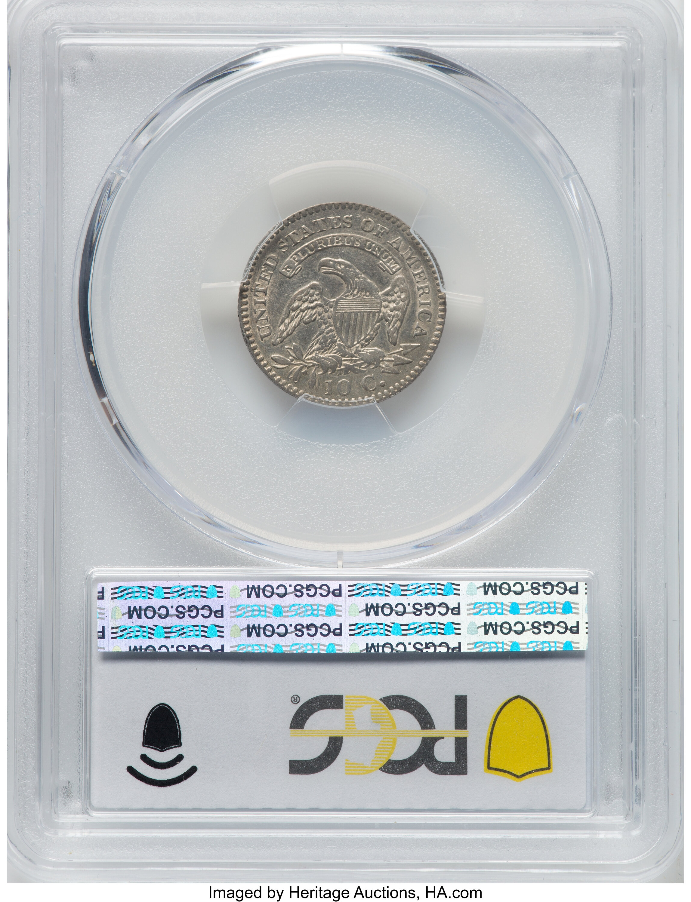 1823/2 10c Small E's AU55 CAC thumbnail 13