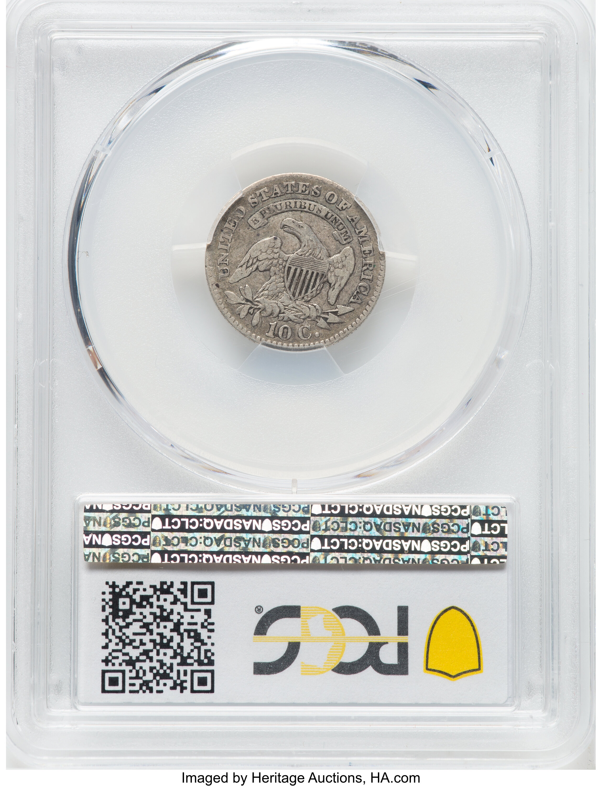 1827 10c Pointed Top 1 VF20 thumbnail 4