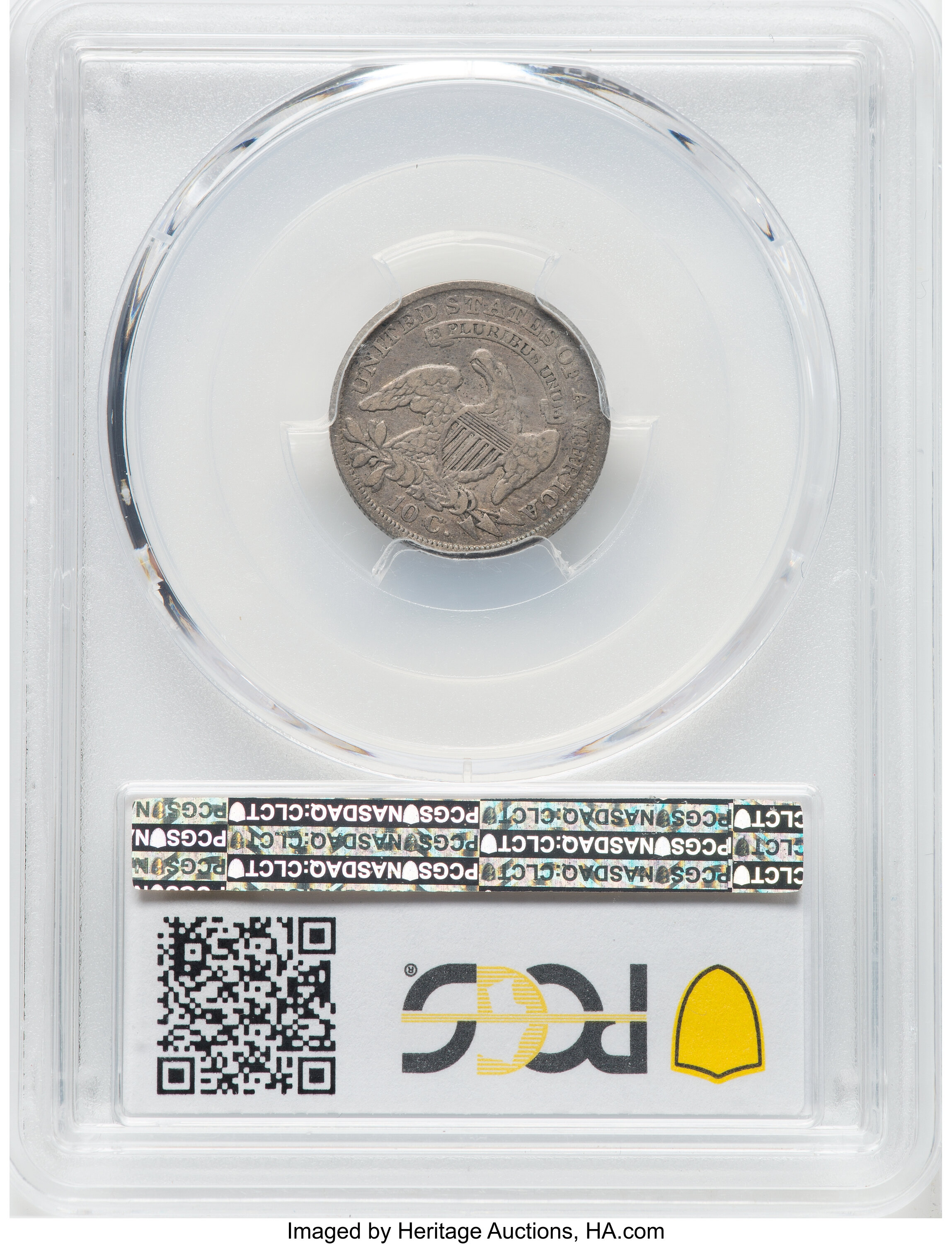 1837 10c Capped Bust G6 CAC thumbnail 20