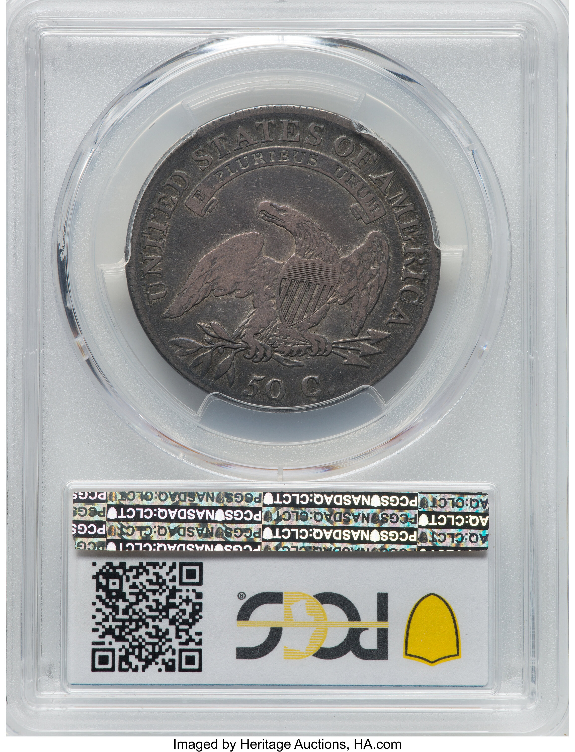 1808 50c O-104 VF25 CAC thumbnail 10