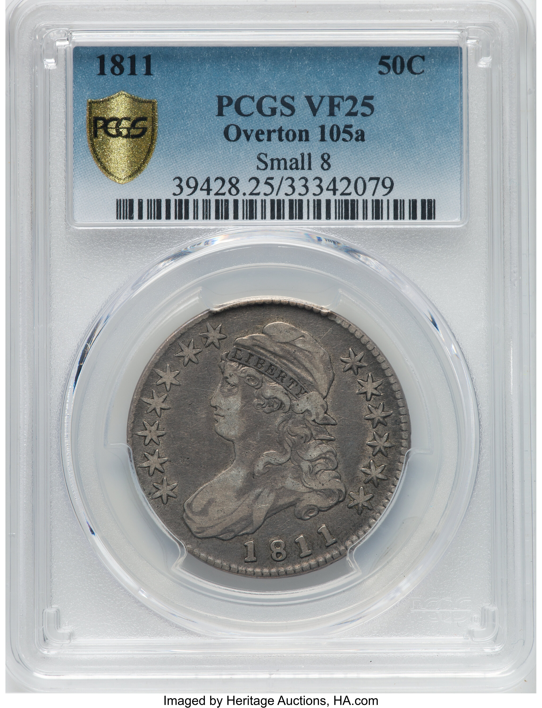 1811 50c Small 8, O-105a G4 thumbnail 14