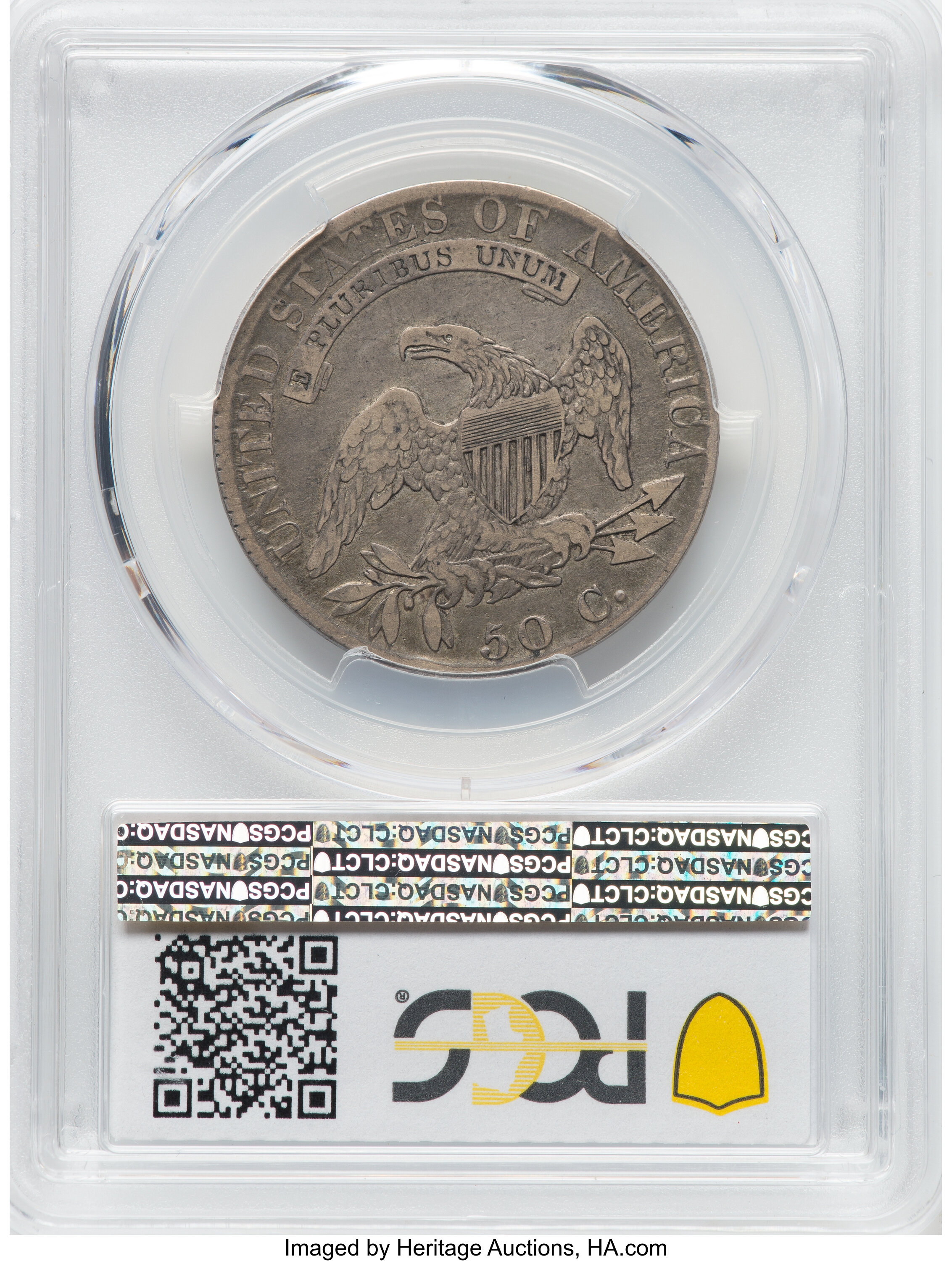 1819 50c O-113 AG3 CAC thumbnail 11