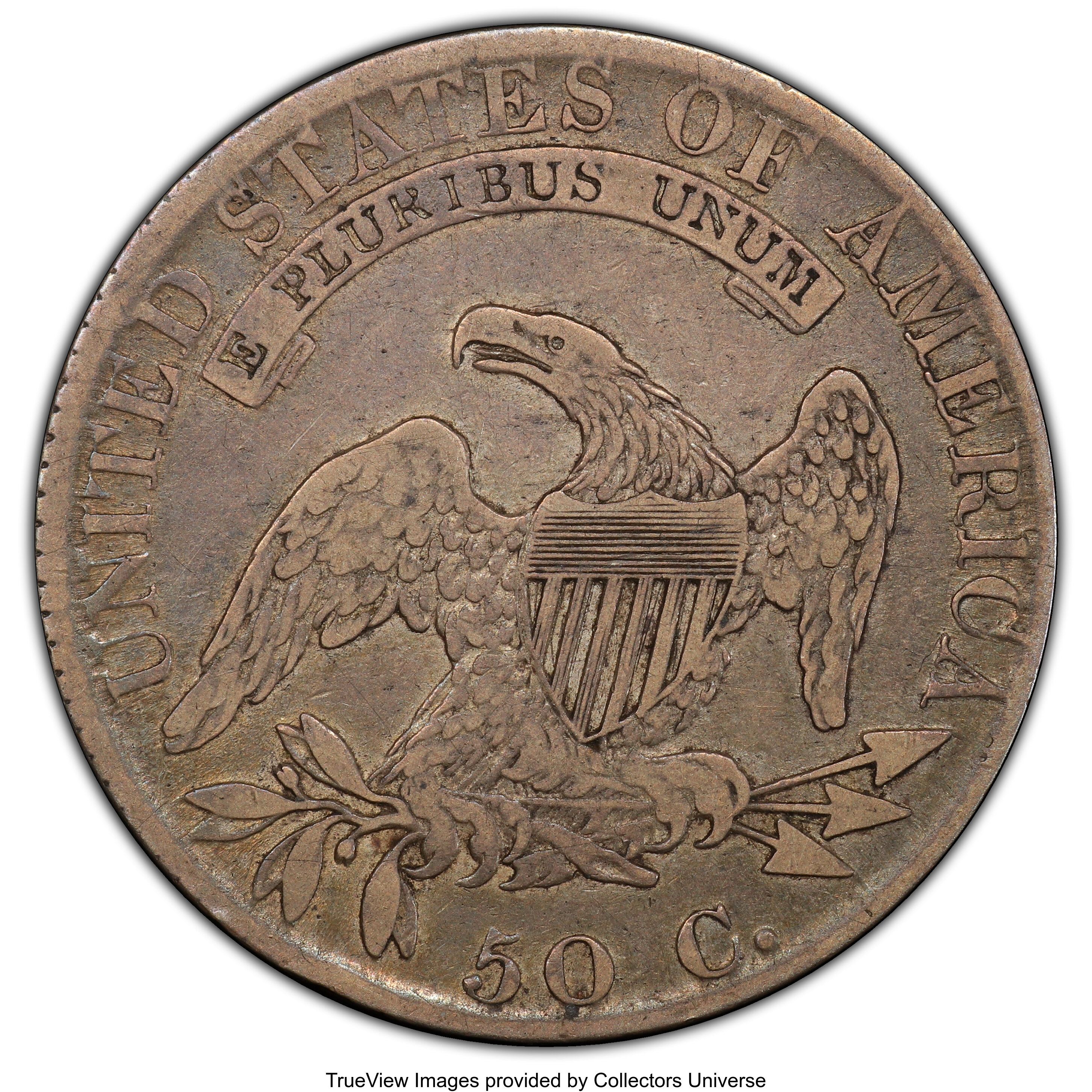1819 50c O-113 AG3 CAC thumbnail 12