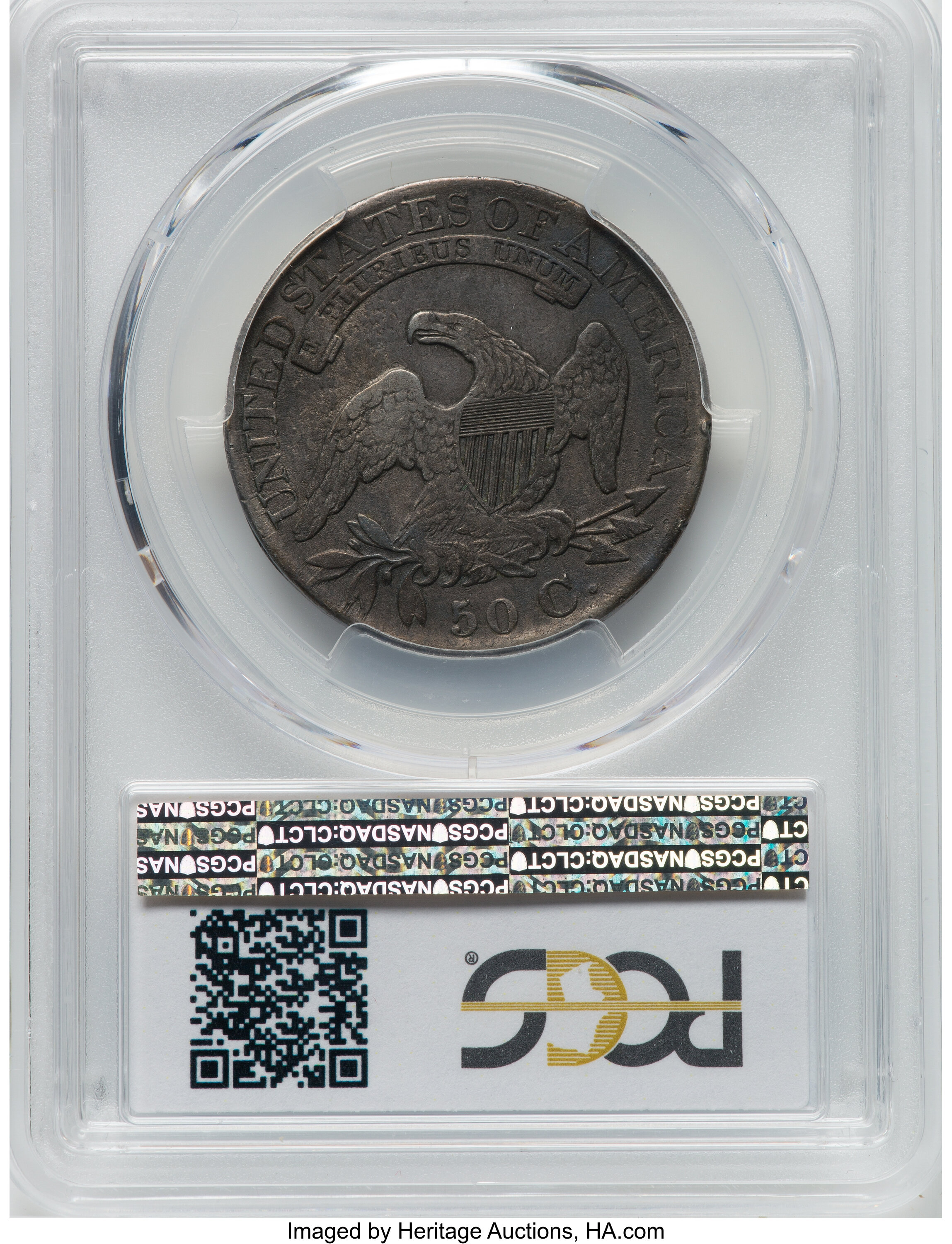 1827/6 50c Overdate, O-103 VF30 thumbnail 4