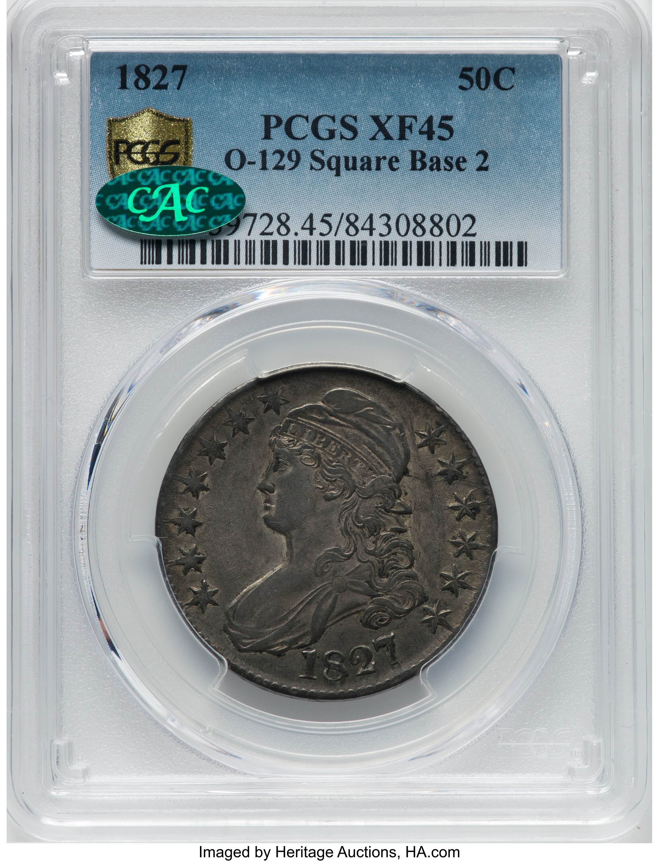1827 50c Square Base 2, O-129 AG3 thumbnail 17