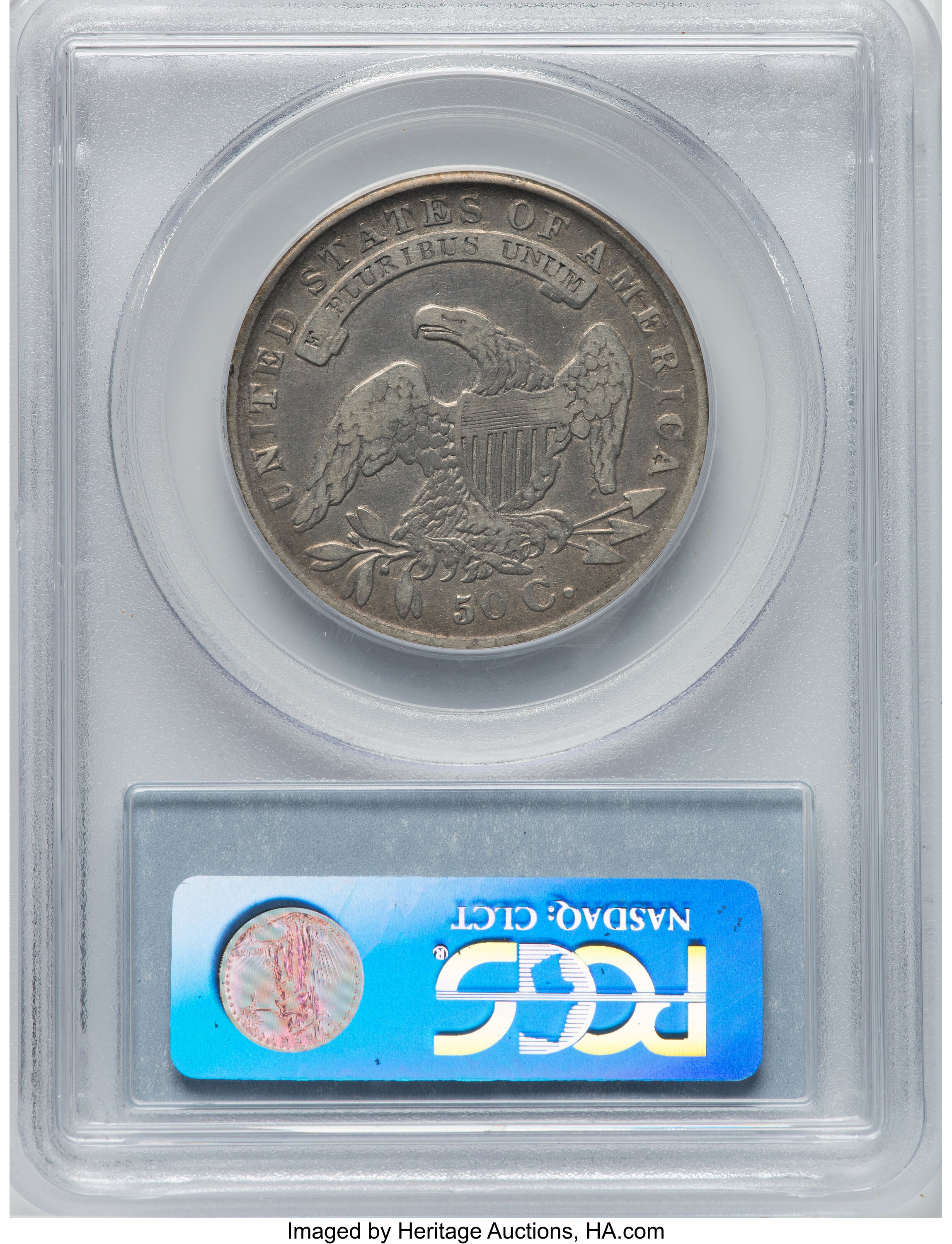 1834 50c Large Date, Small Letters, O-104 AG3 CAC thumbnail 8