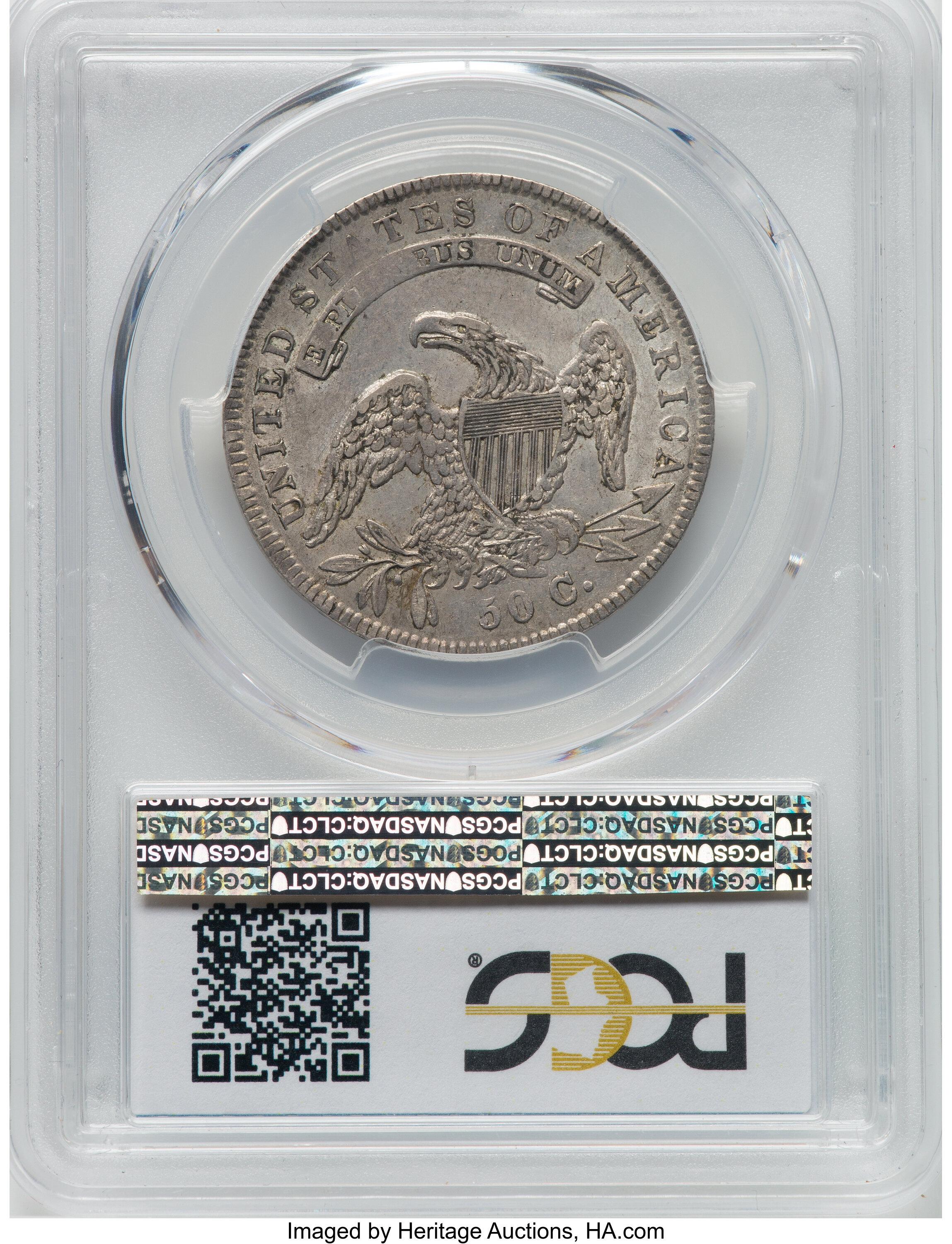 1834 50c Small Date, Small Letters, O-116 F12 CAC thumbnail 24