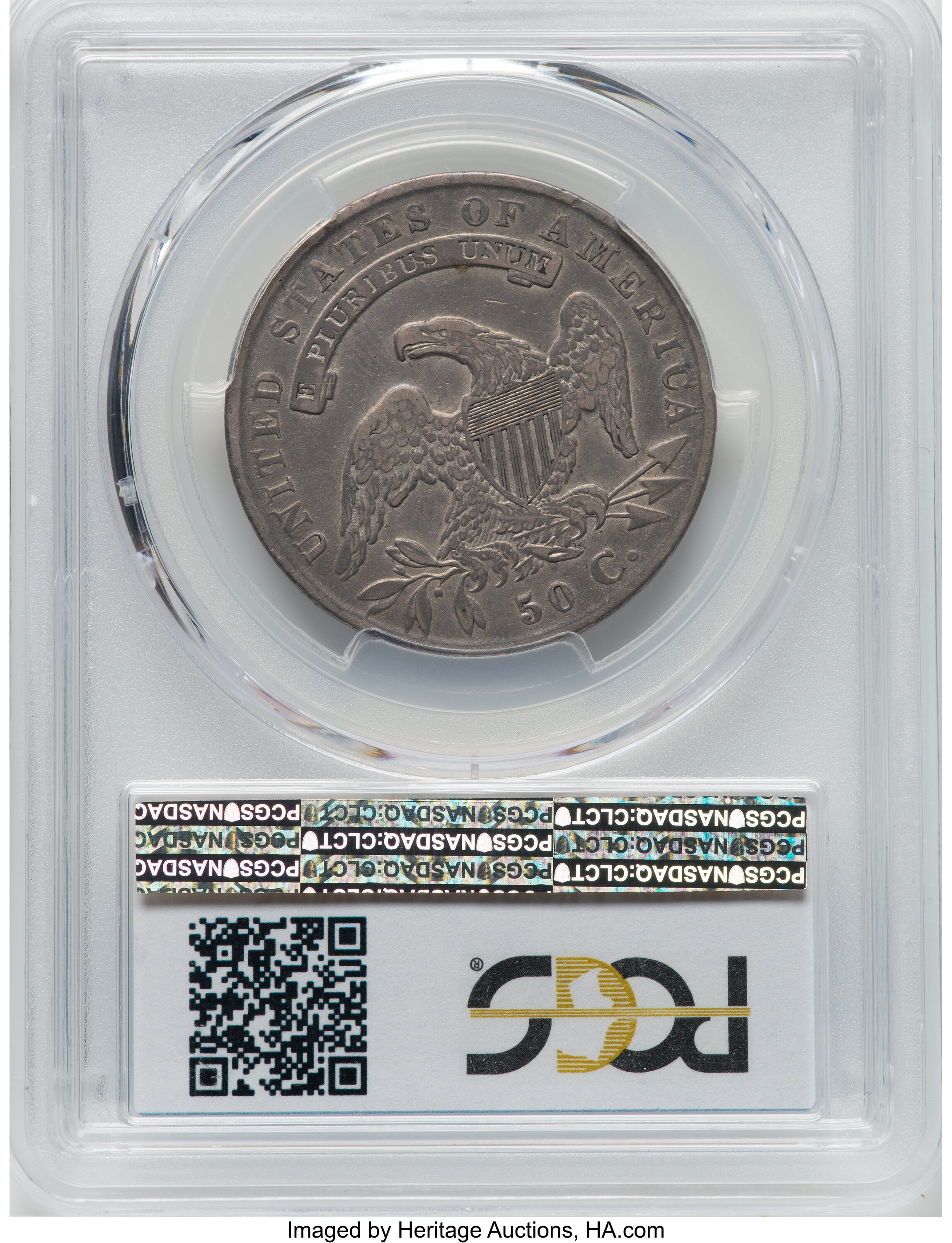 1834 50c Small Date, Small Letters, O-121 AG3 CAC thumbnail 10