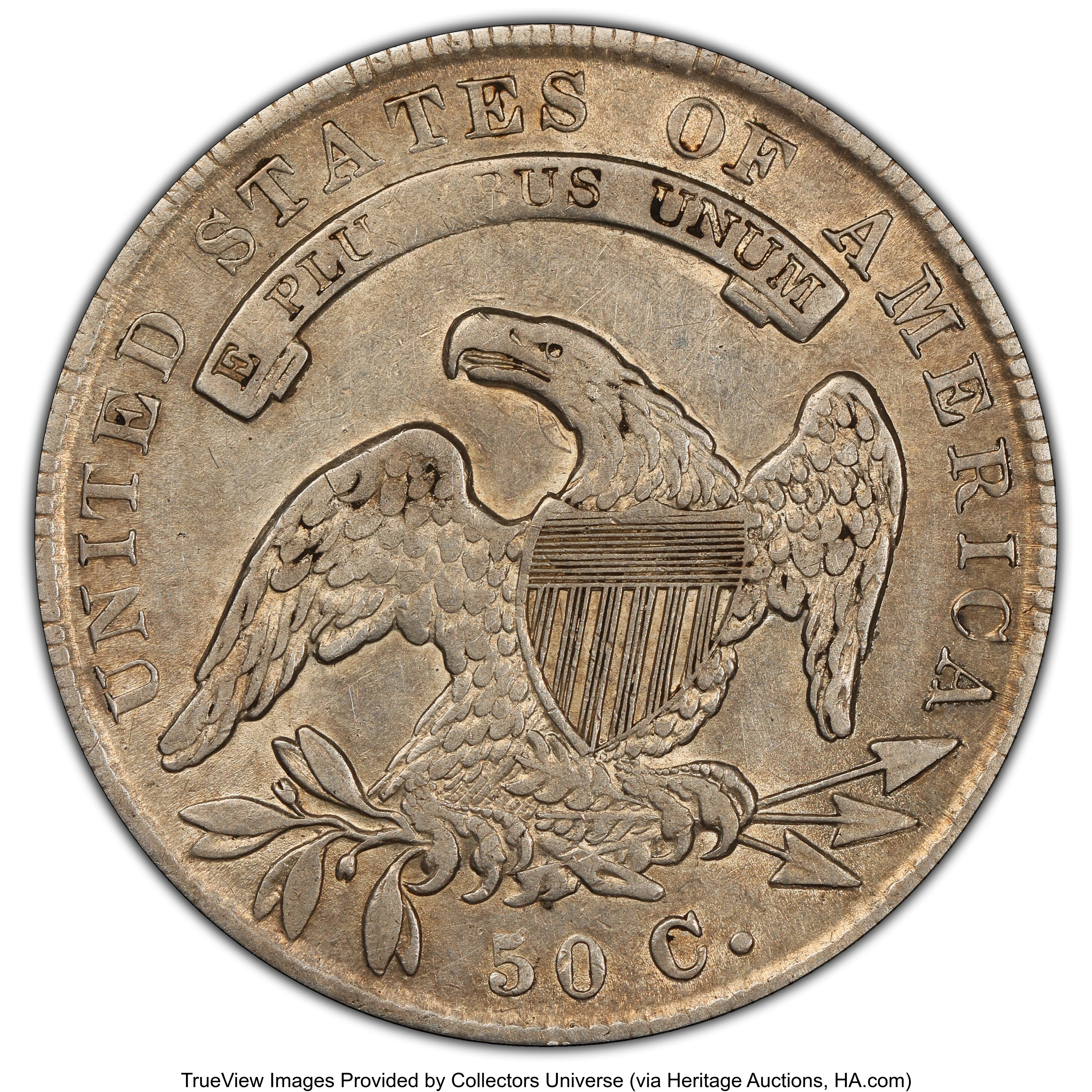 1836 50c Lettered Edge, O-114 VG10 CAC thumbnail 15