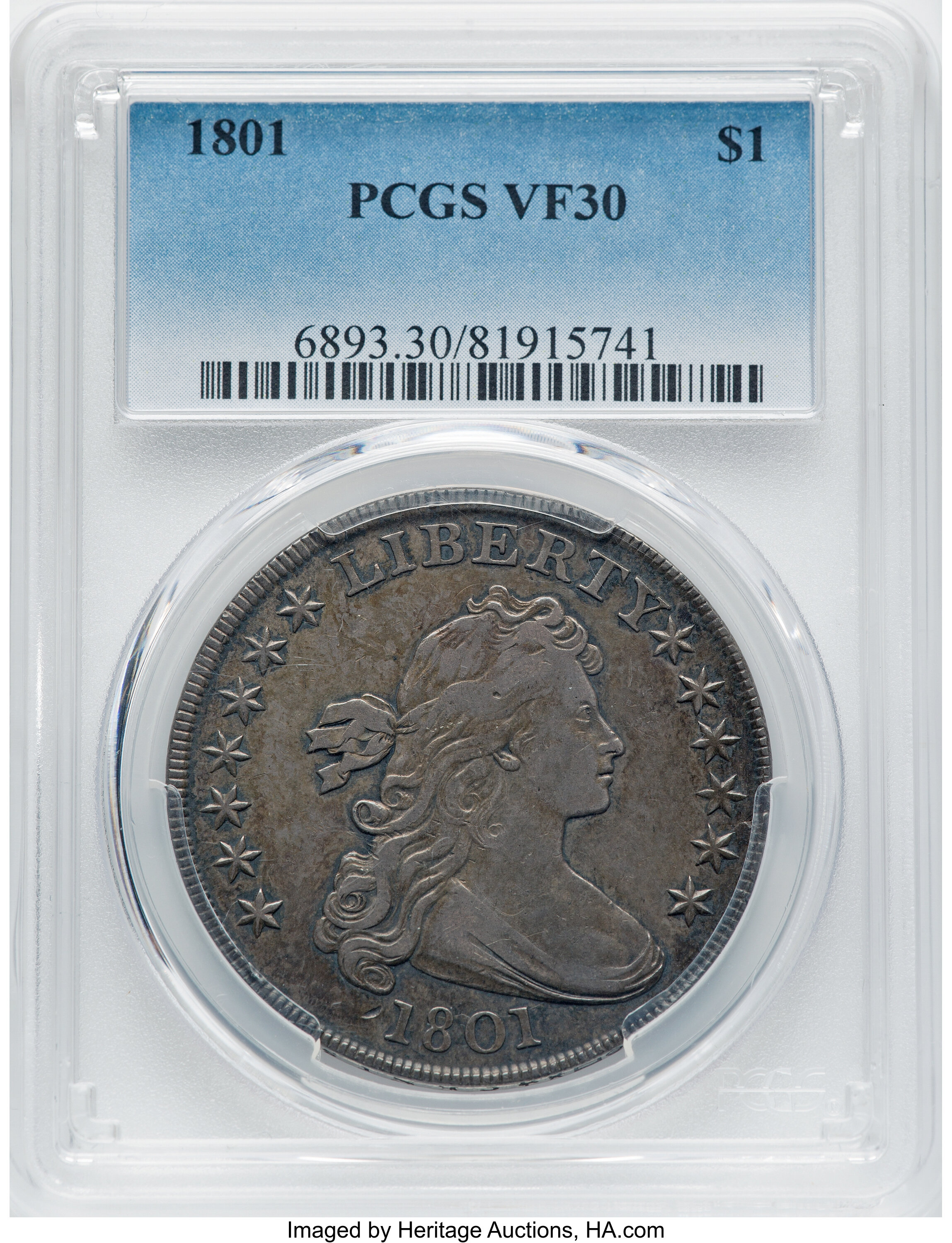 1801 $1  B-1, BB-211 VF30 thumbnail 8