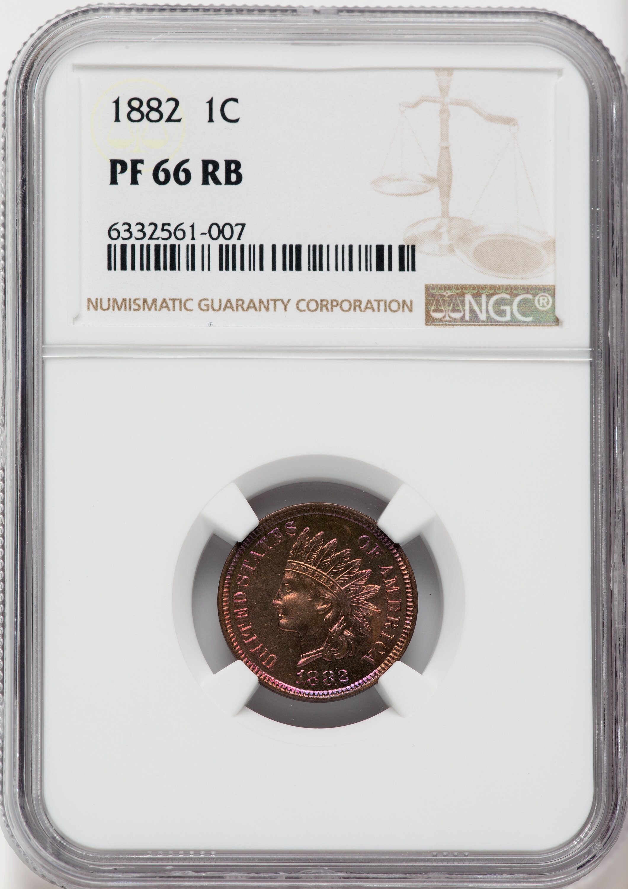 1882 1c PR RB PR66 RB thumbnail 6