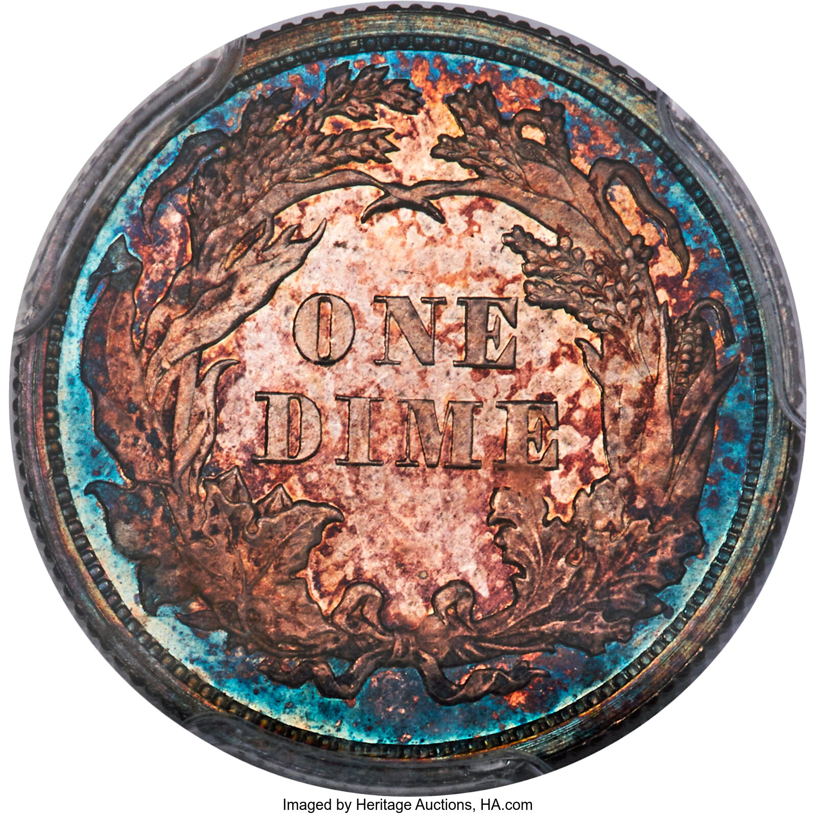 1868 10c MS65 thumbnail 3