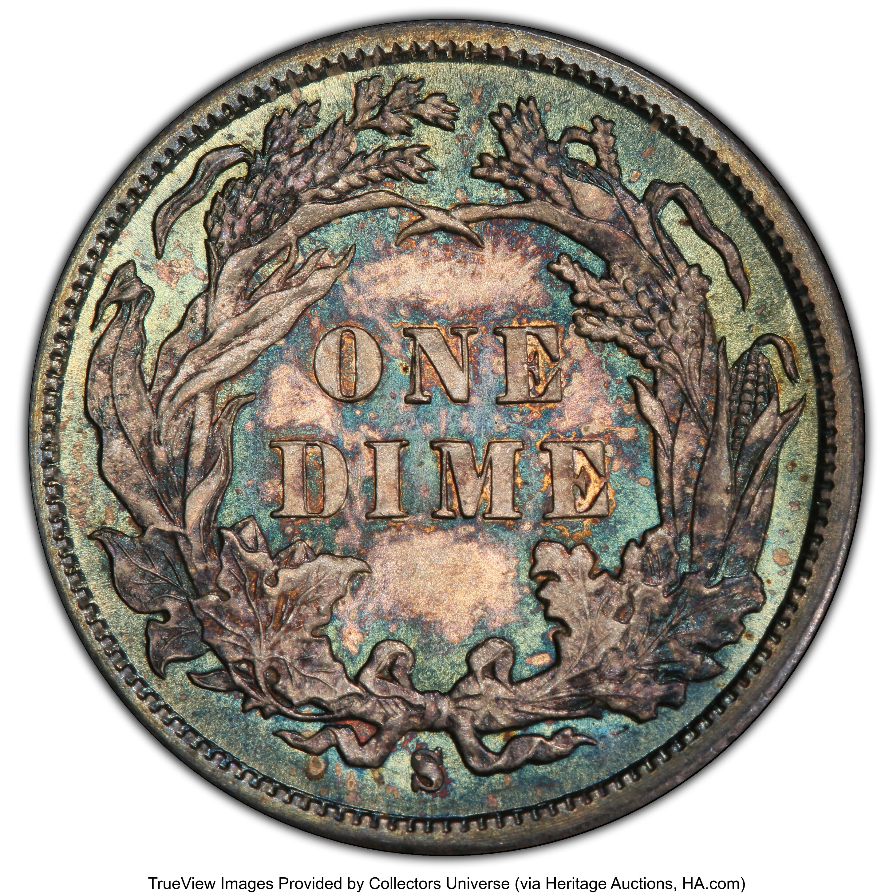 1886-S 10c MS68 thumbnail 6