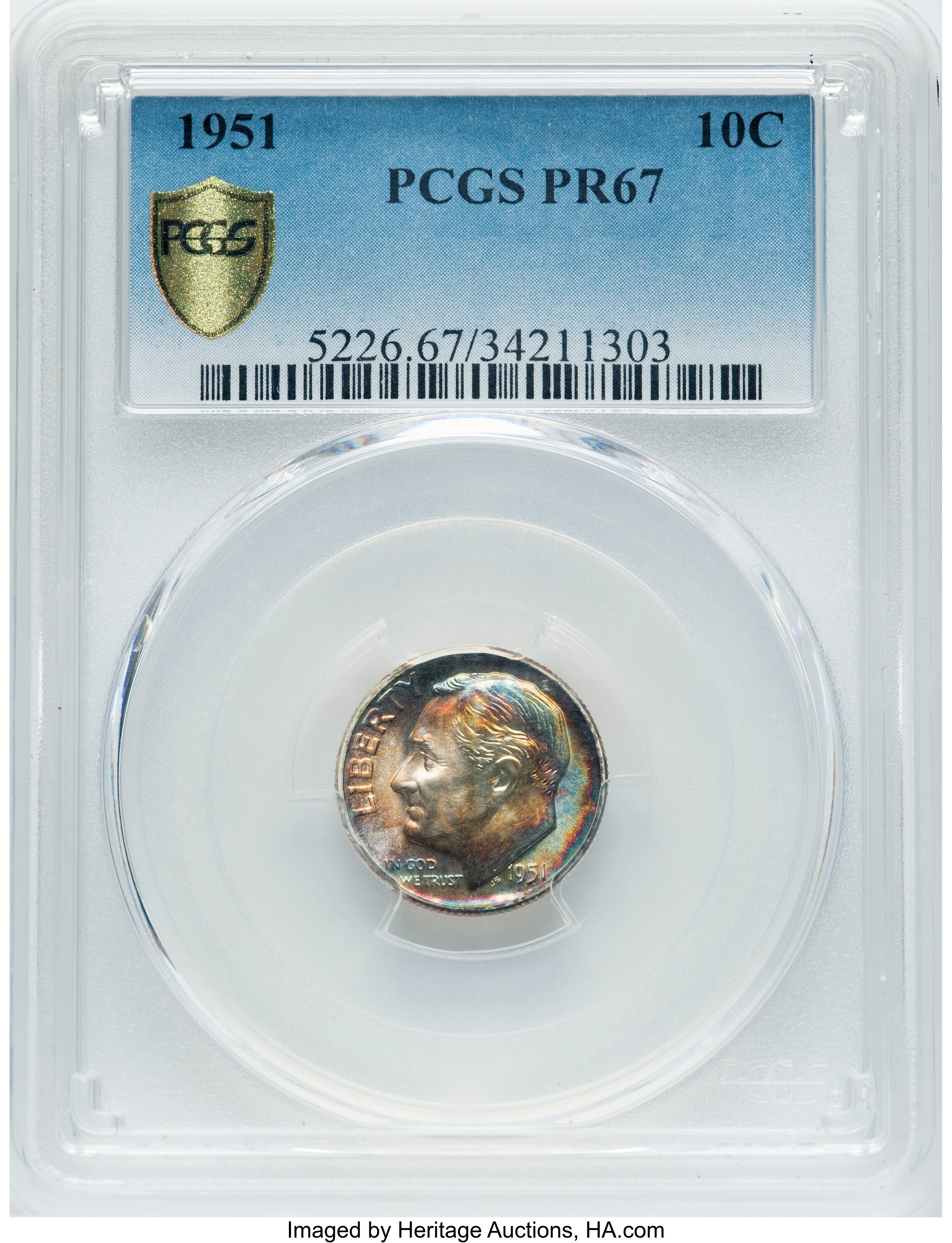 1951 10c PR67 thumbnail 10