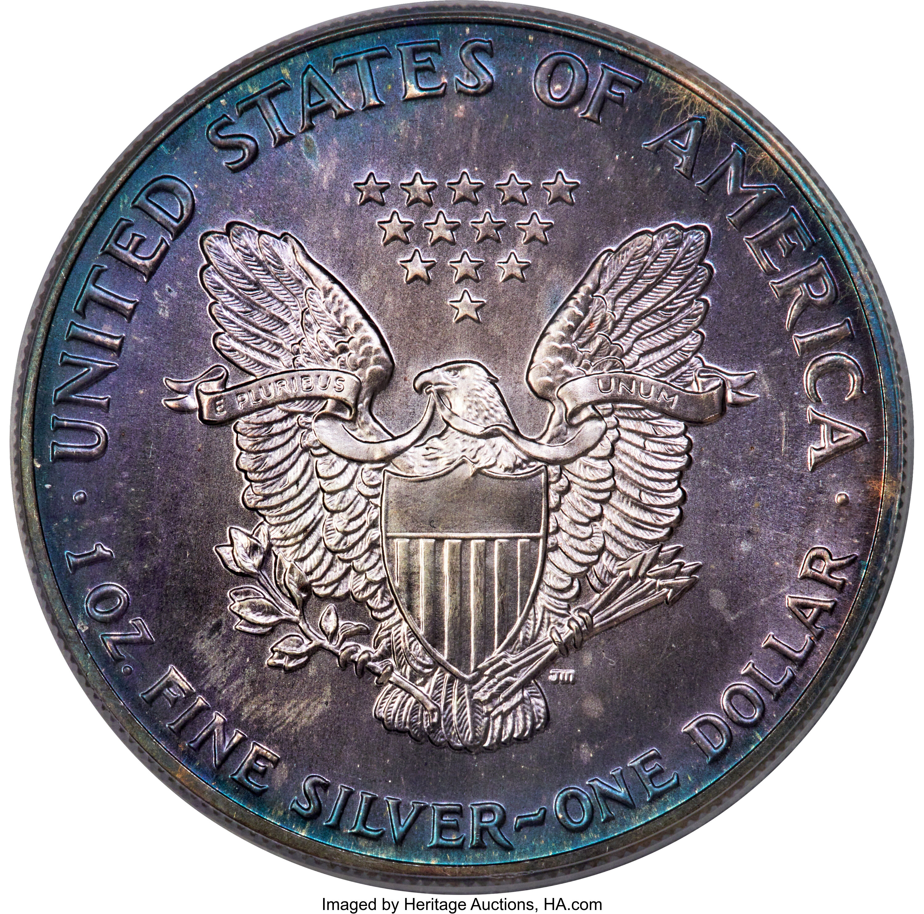 1991 $1  Silver Eagle MS63 thumbnail 15