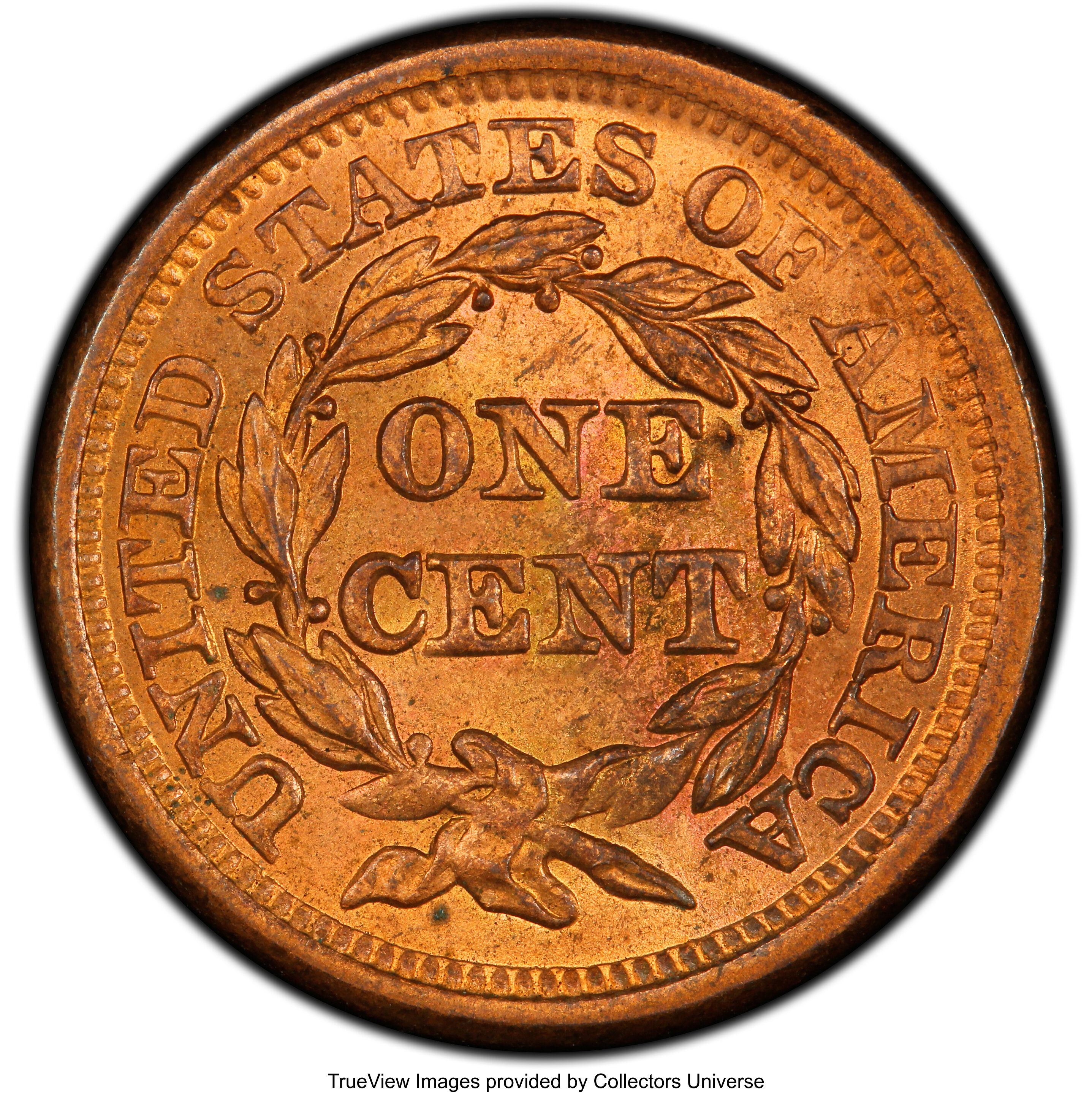 1857 1c Small Date MS RB MS64 RB thumbnail 9