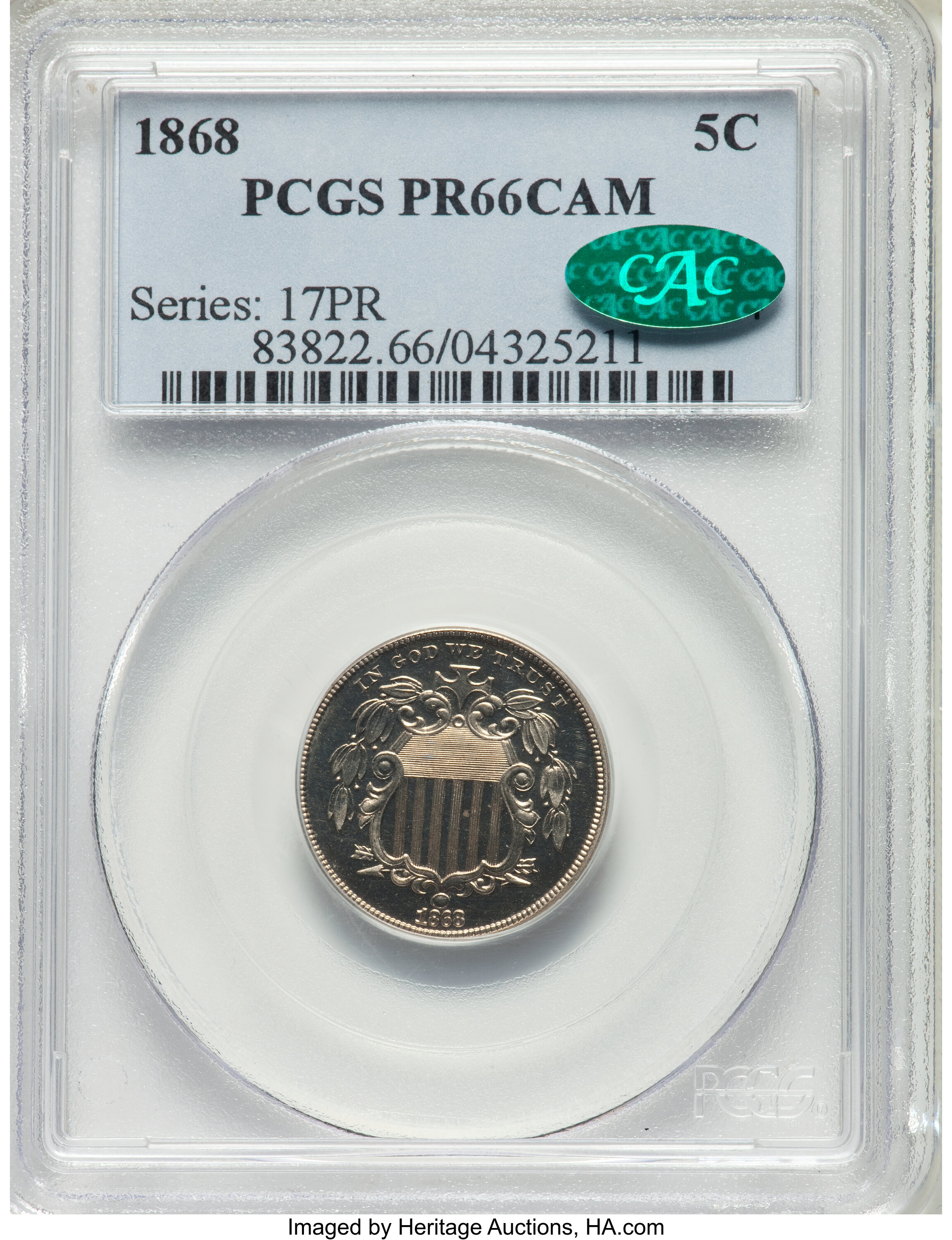 1868 5c PR CAM PR66 CAM thumbnail 21