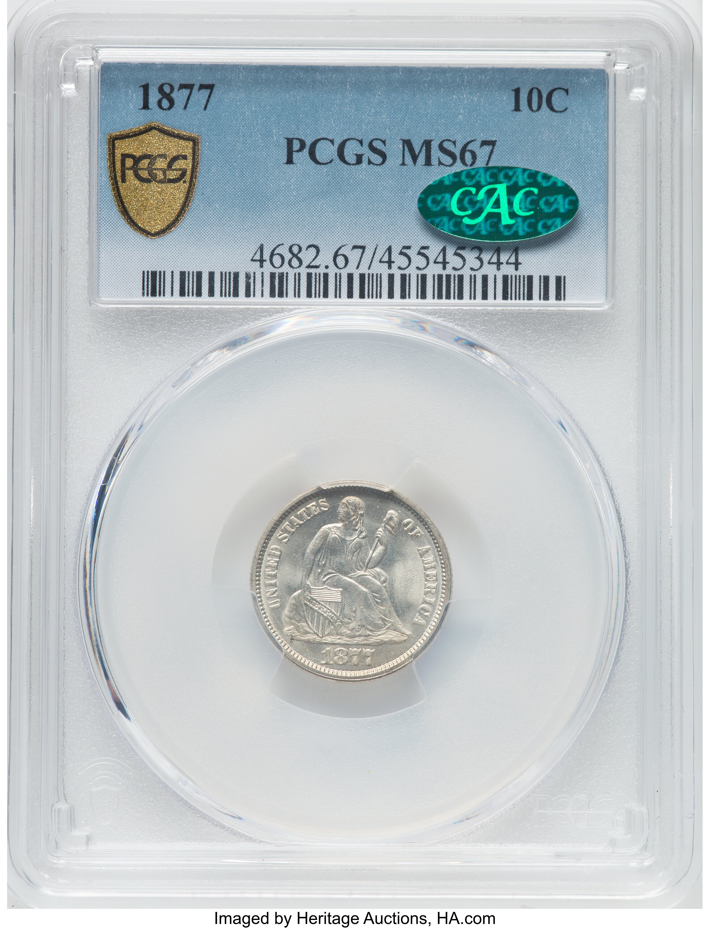1877 10c MS67 thumbnail 4