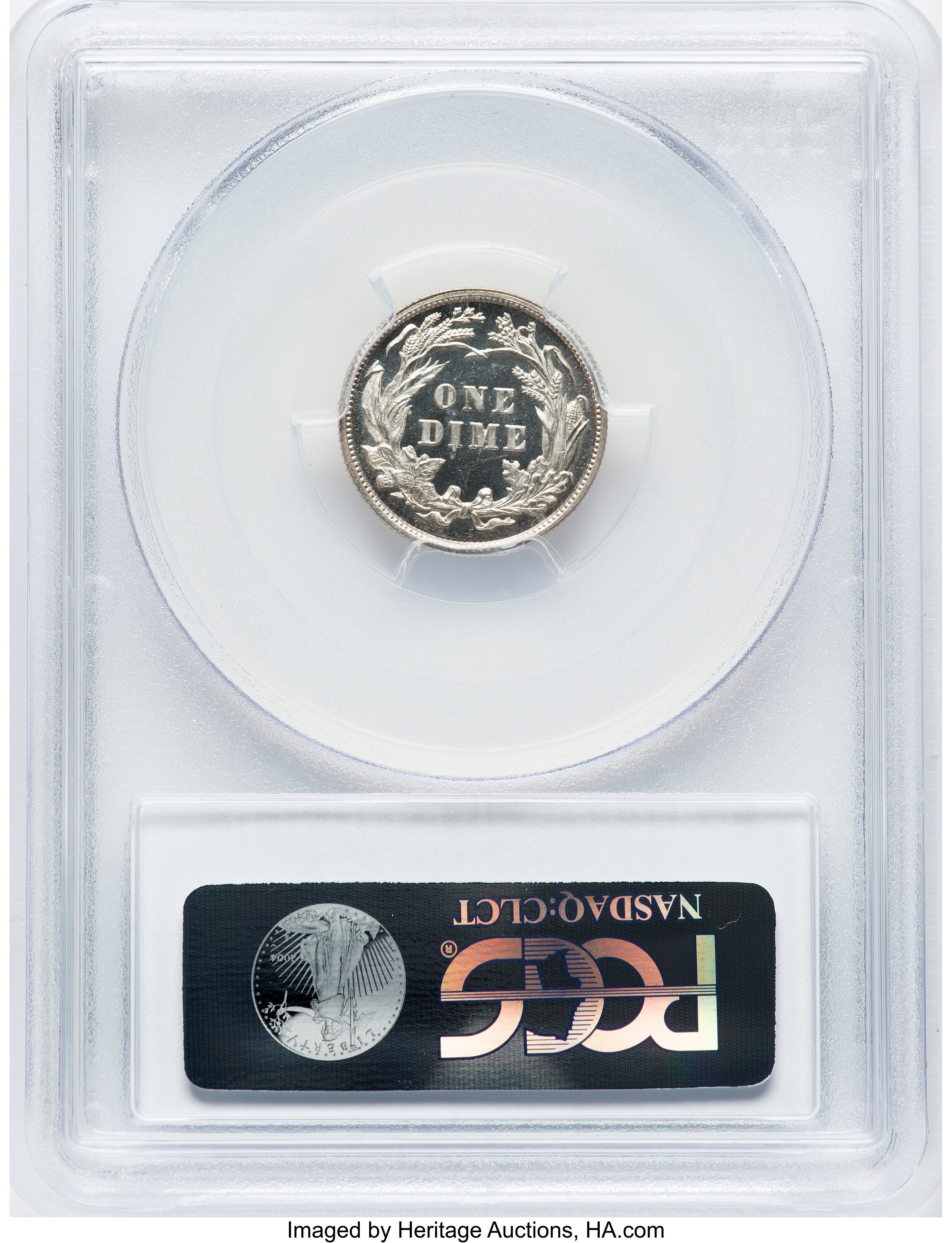 Barber Dime 10c 1892-1916 PR DCAM [Type] PR63 DCAM thumbnail 5