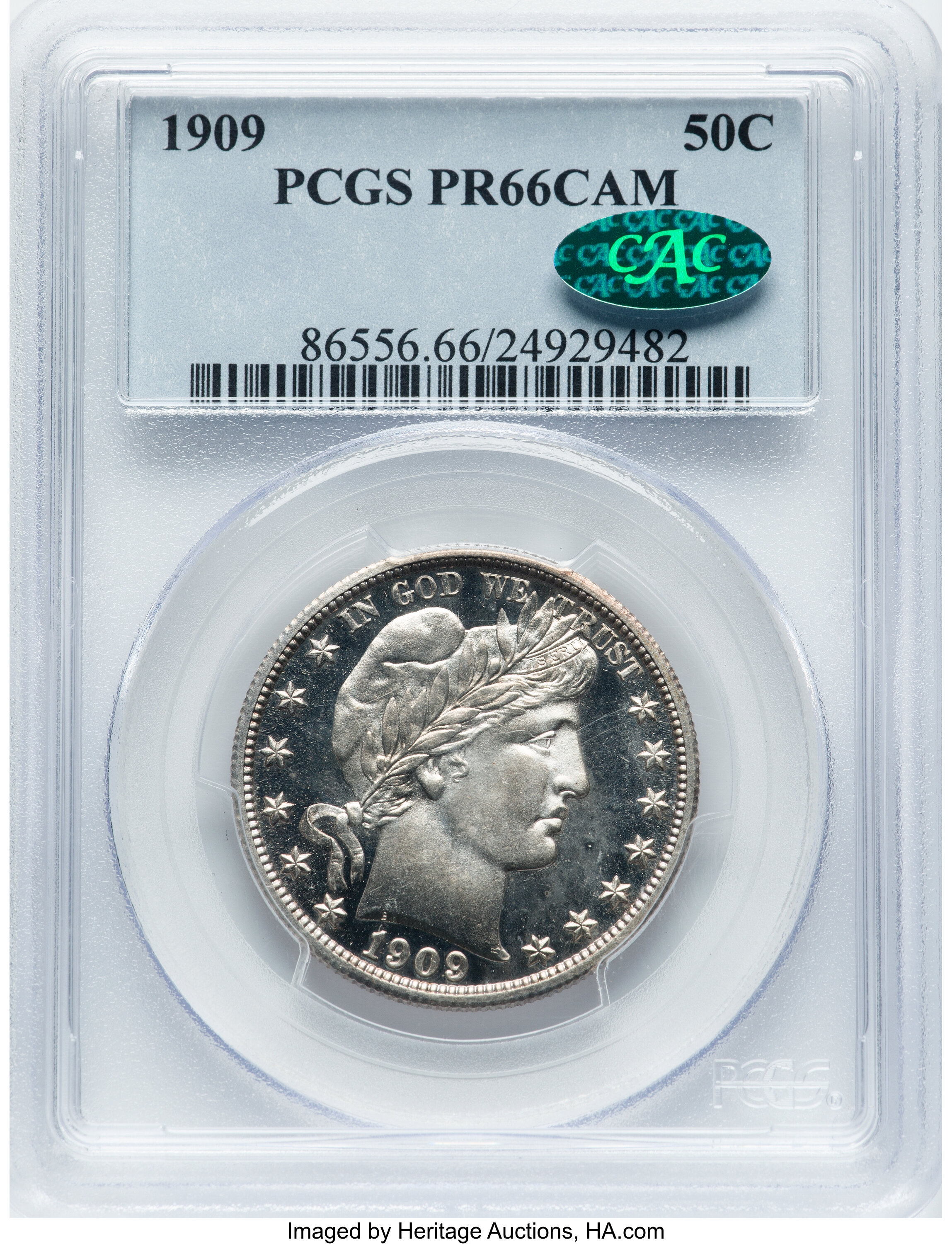 1909 50c PR CAM PR66 CAM CAC thumbnail 8
