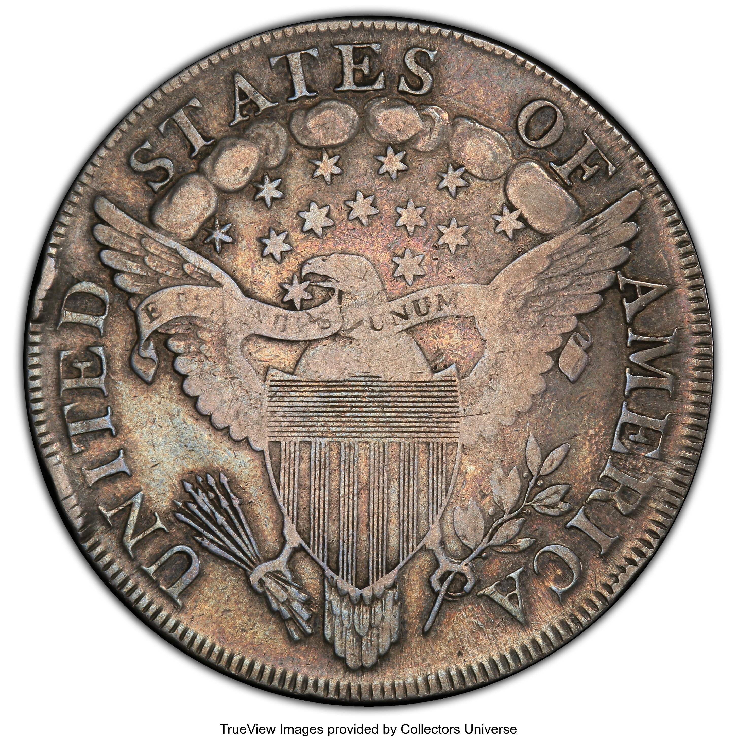 1799/8 $1  13 Stars Reverse, B-2, BB-143 AG2 thumbnail 12