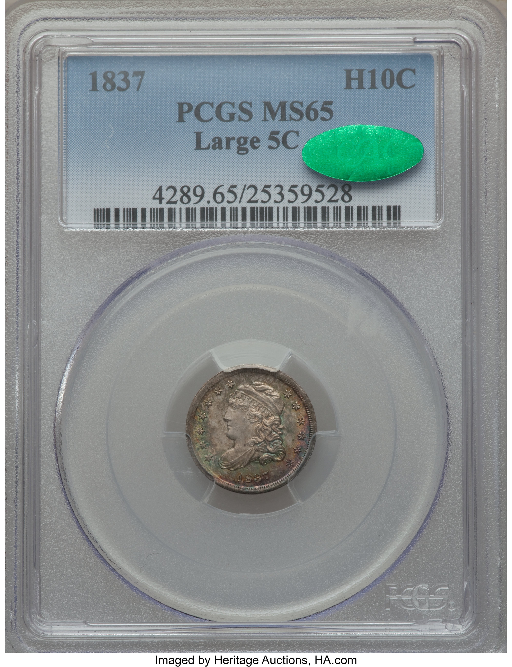 1837 H10c Large 5C, LM-5 AU55 thumbnail 27
