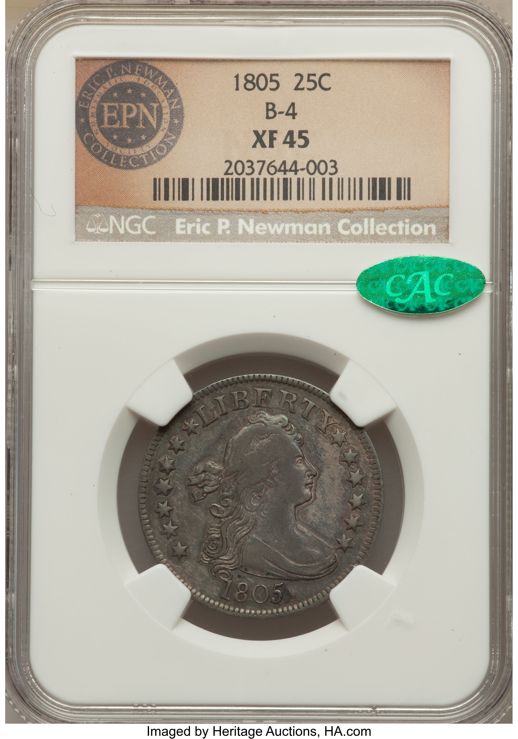 1805 25c B-4 MS65 CAC thumbnail 16