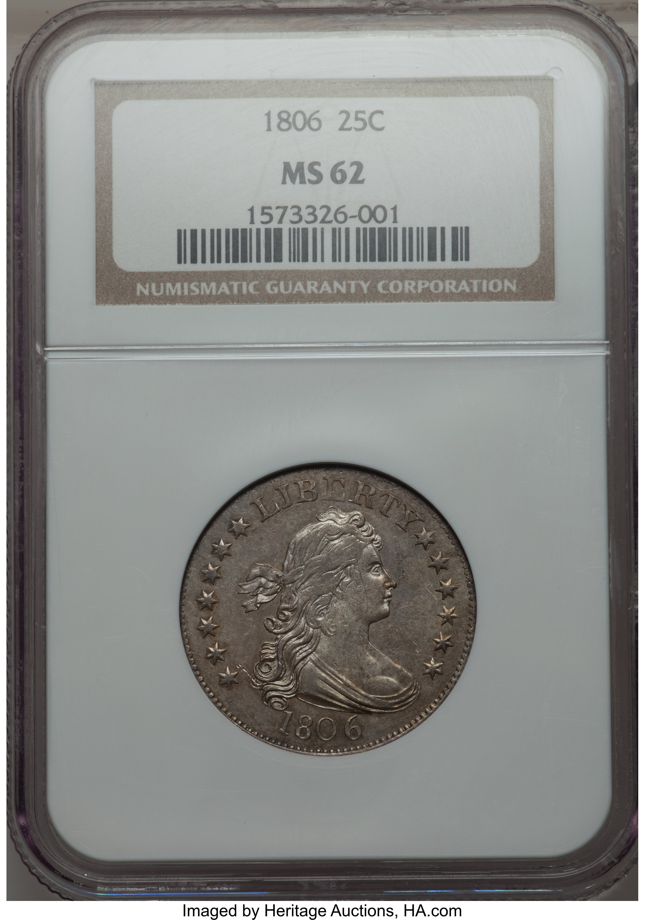 1806 25c B-2 MS62 thumbnail 4