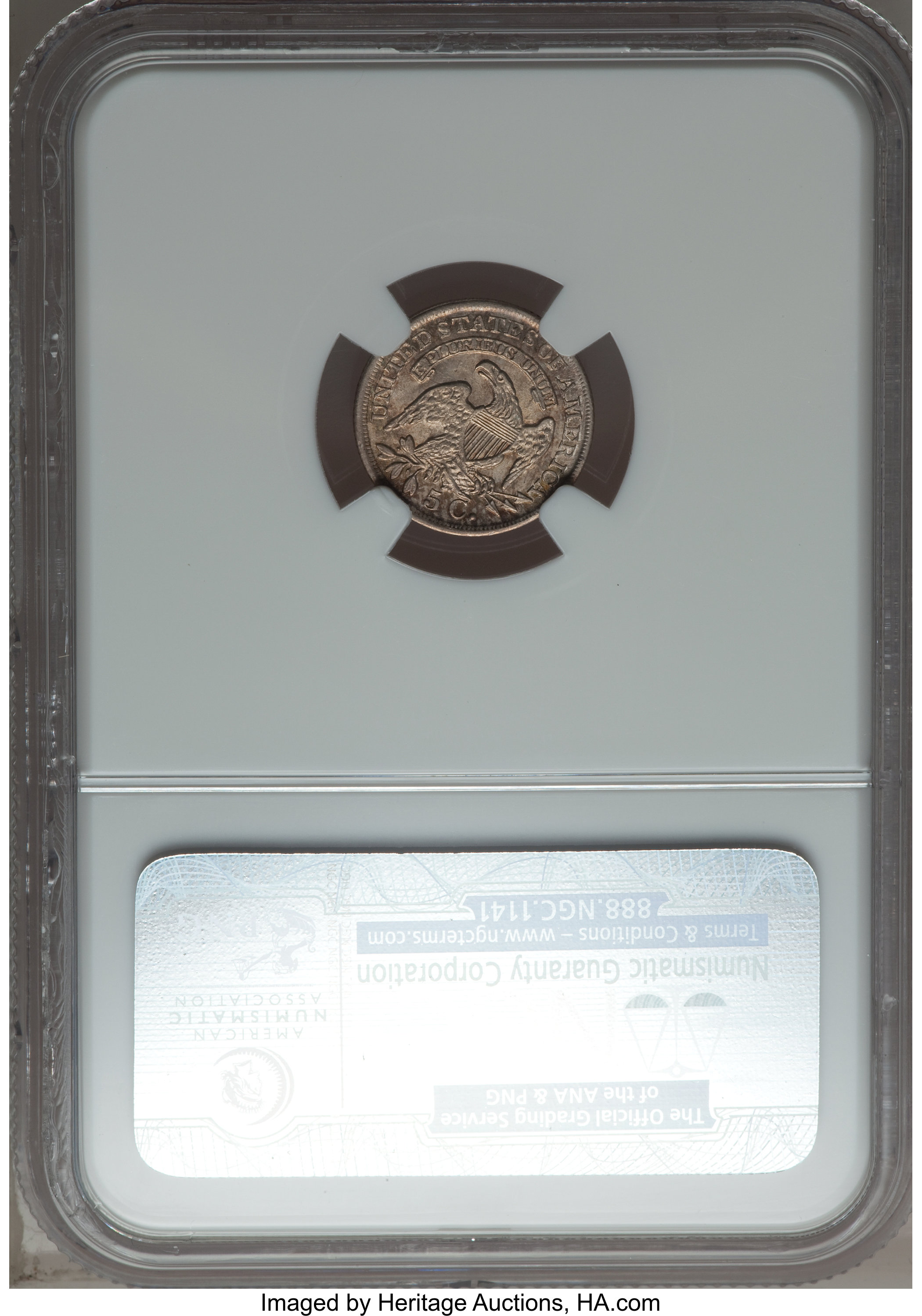 1837 H10c Large 5C, LM-5 AU55 thumbnail 4