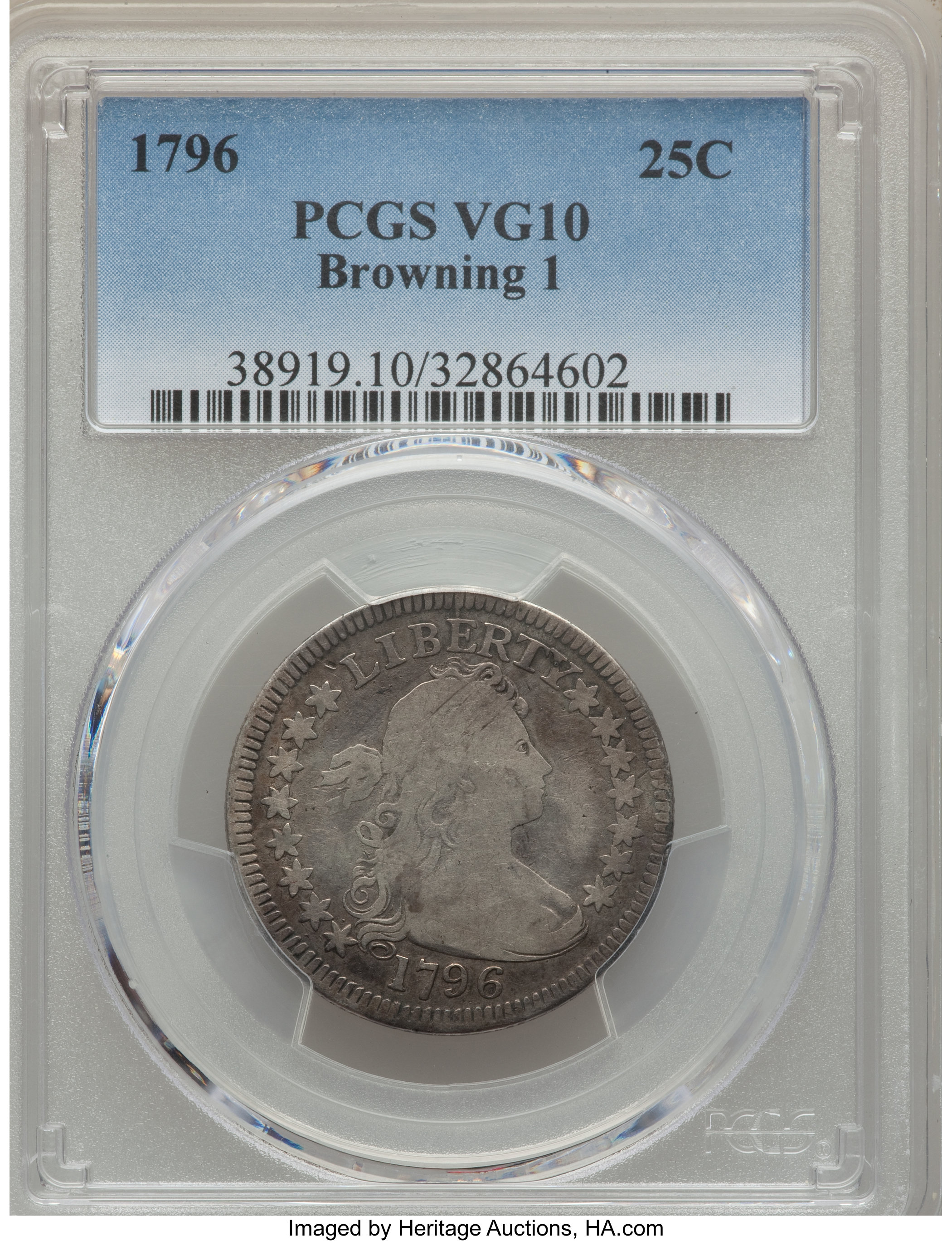 1796 25c B-1 VG10 thumbnail 5