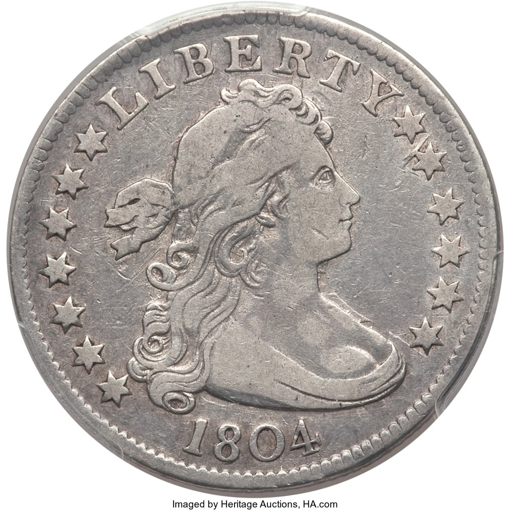1804 25C B-1, R.3, VF20 PCGS. ...