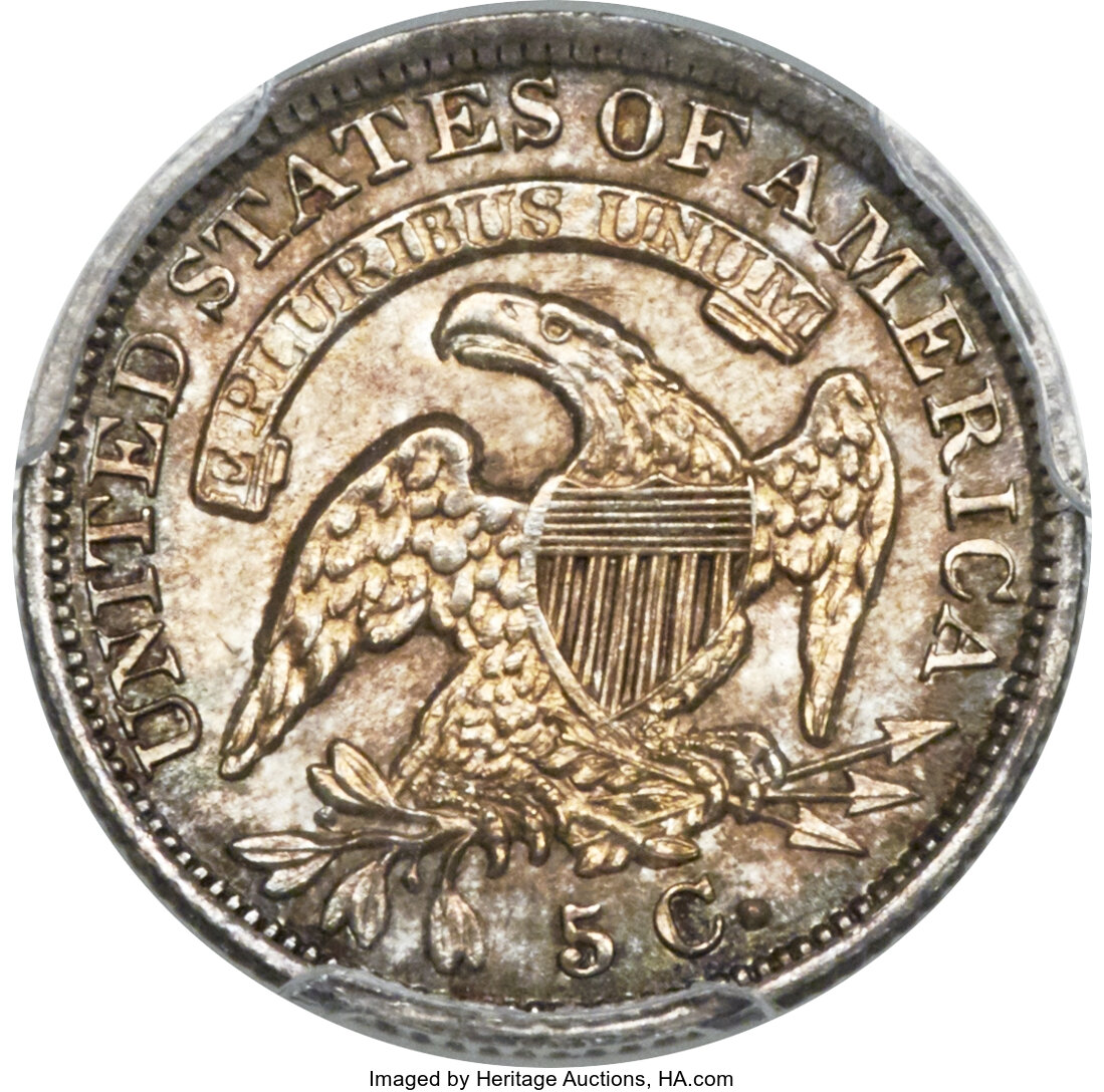 1835 H10c Large Date, Small 5c, LM-6 MS thumbnail 20