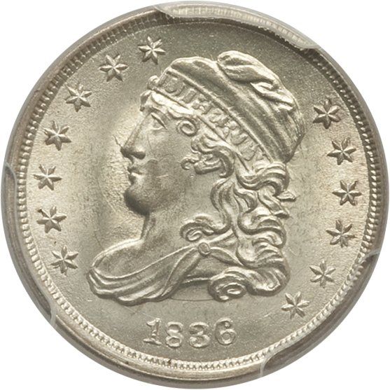 1836 H10c Small 5c, LM-5 MS65 thumbnail 9