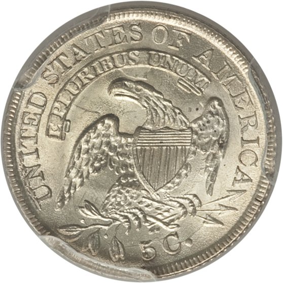 1836 H10c Small 5c, LM-5 MS65 thumbnail 11