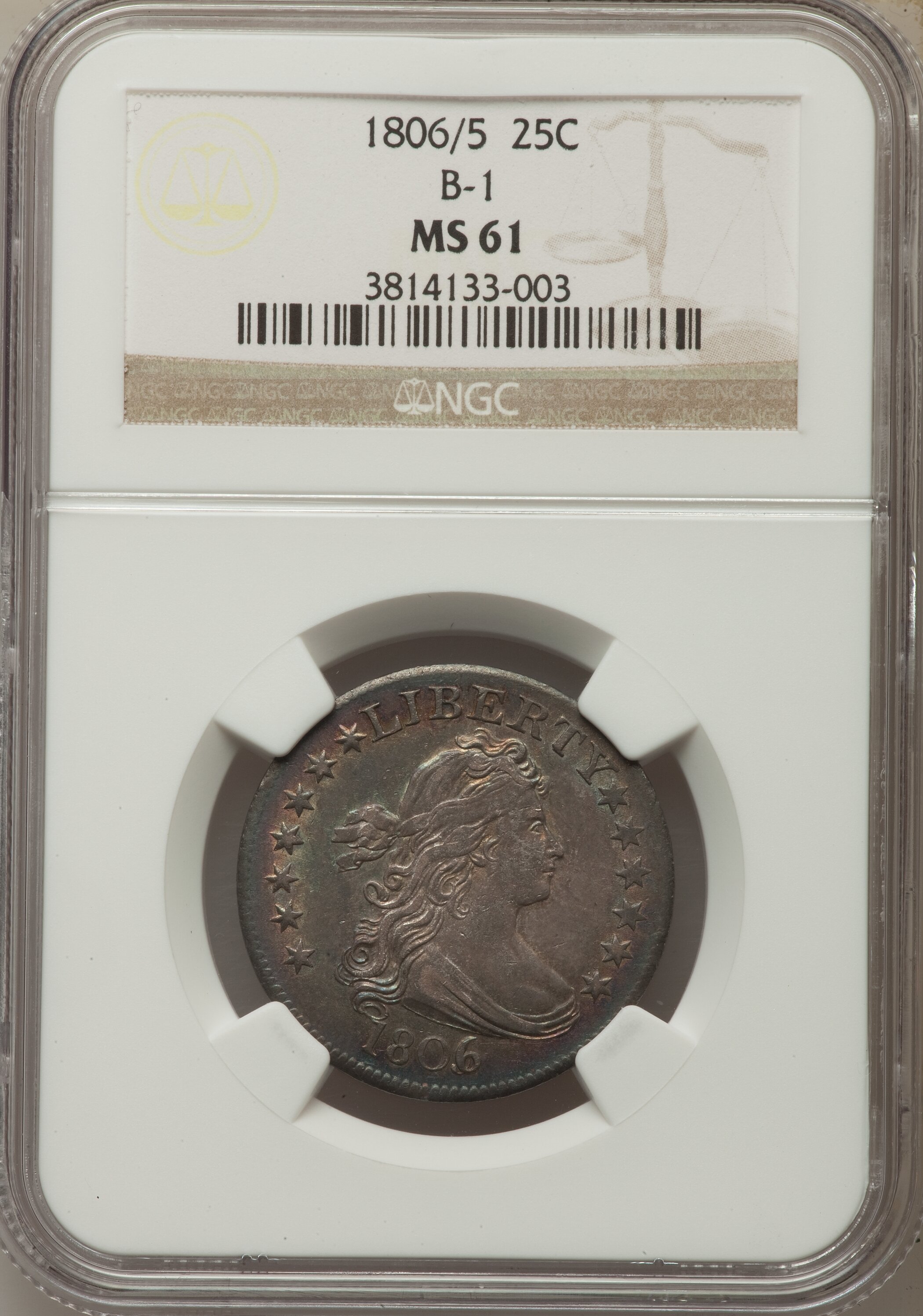 1806/5 25c MS65 CAC thumbnail 16