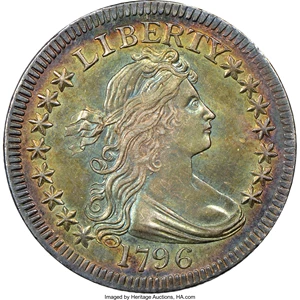 image for: 1796 25C B-1, R.4, MS64+ NGC. CAC....