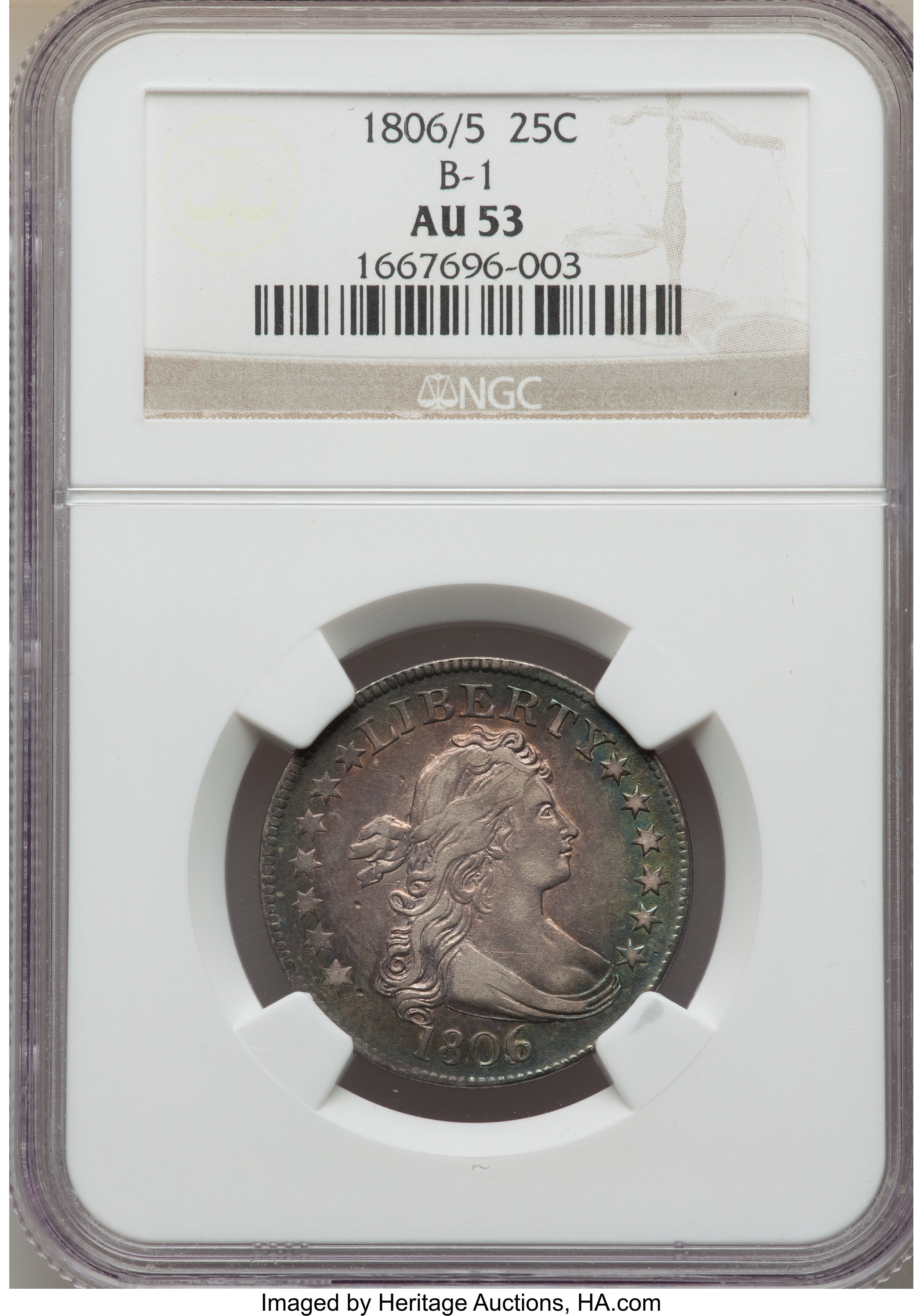 1806/5 25c AU53 thumbnail 4