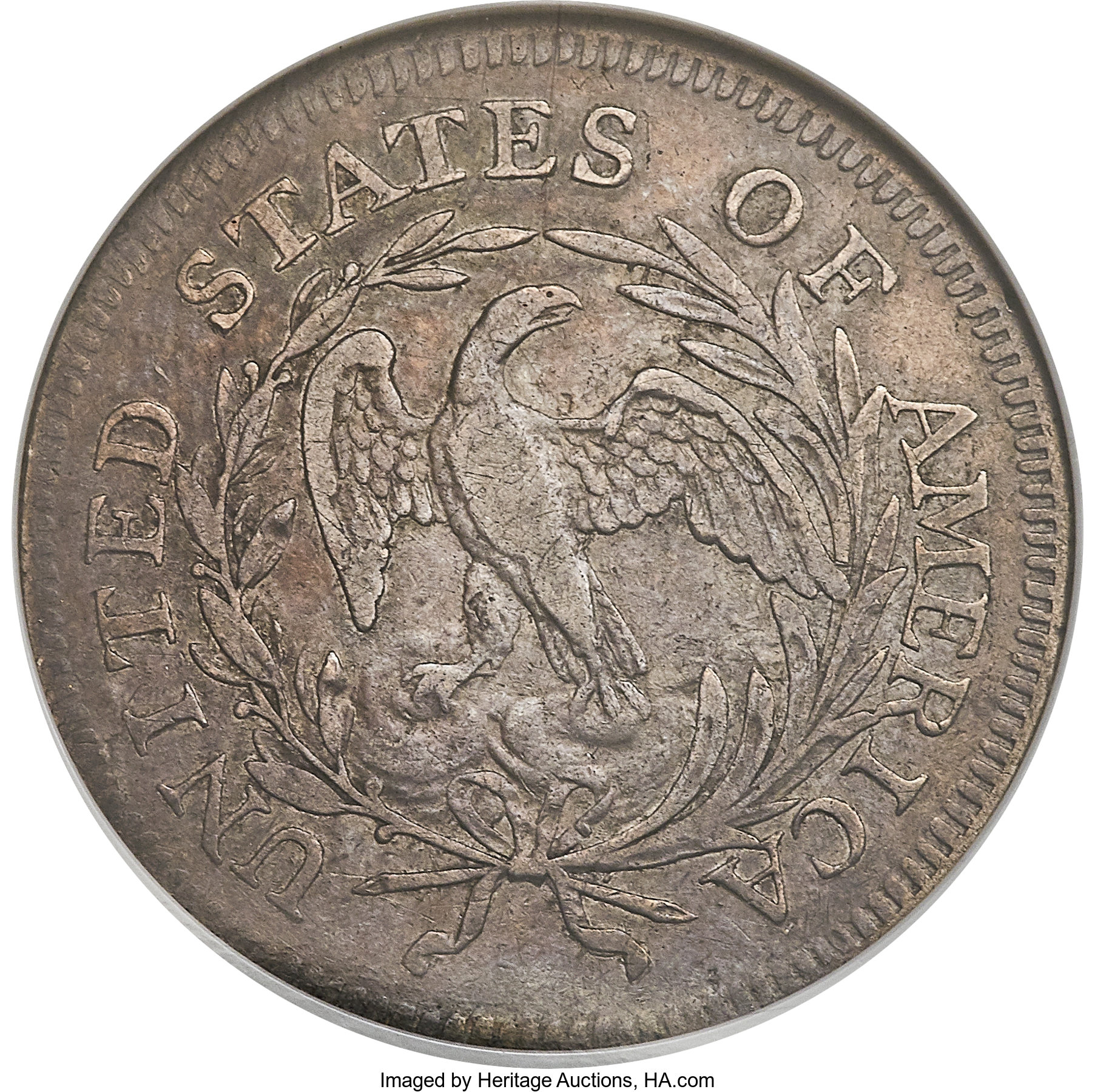 1796 25c B-1 VF35 CAC thumbnail 2