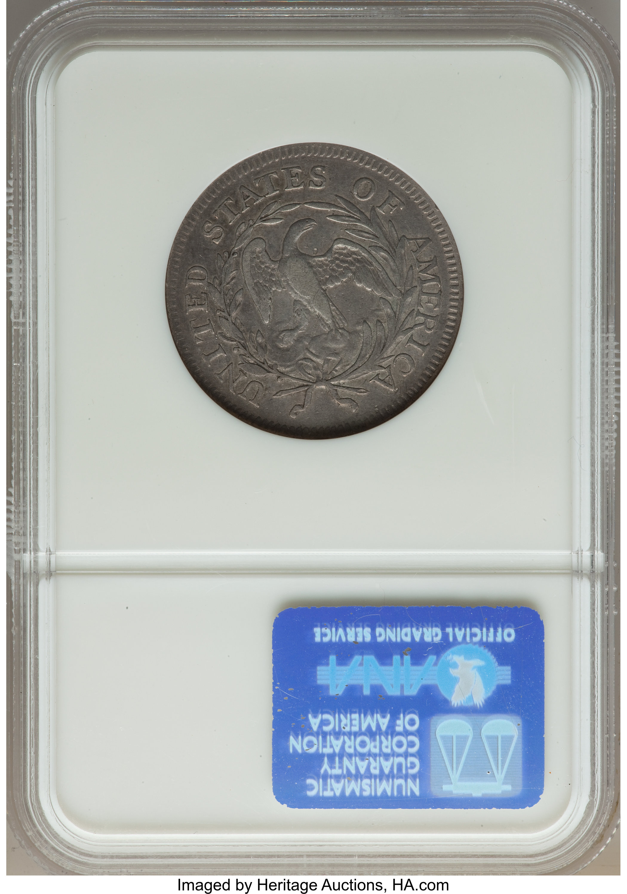 1796 25c B-1 VF35 CAC thumbnail 4