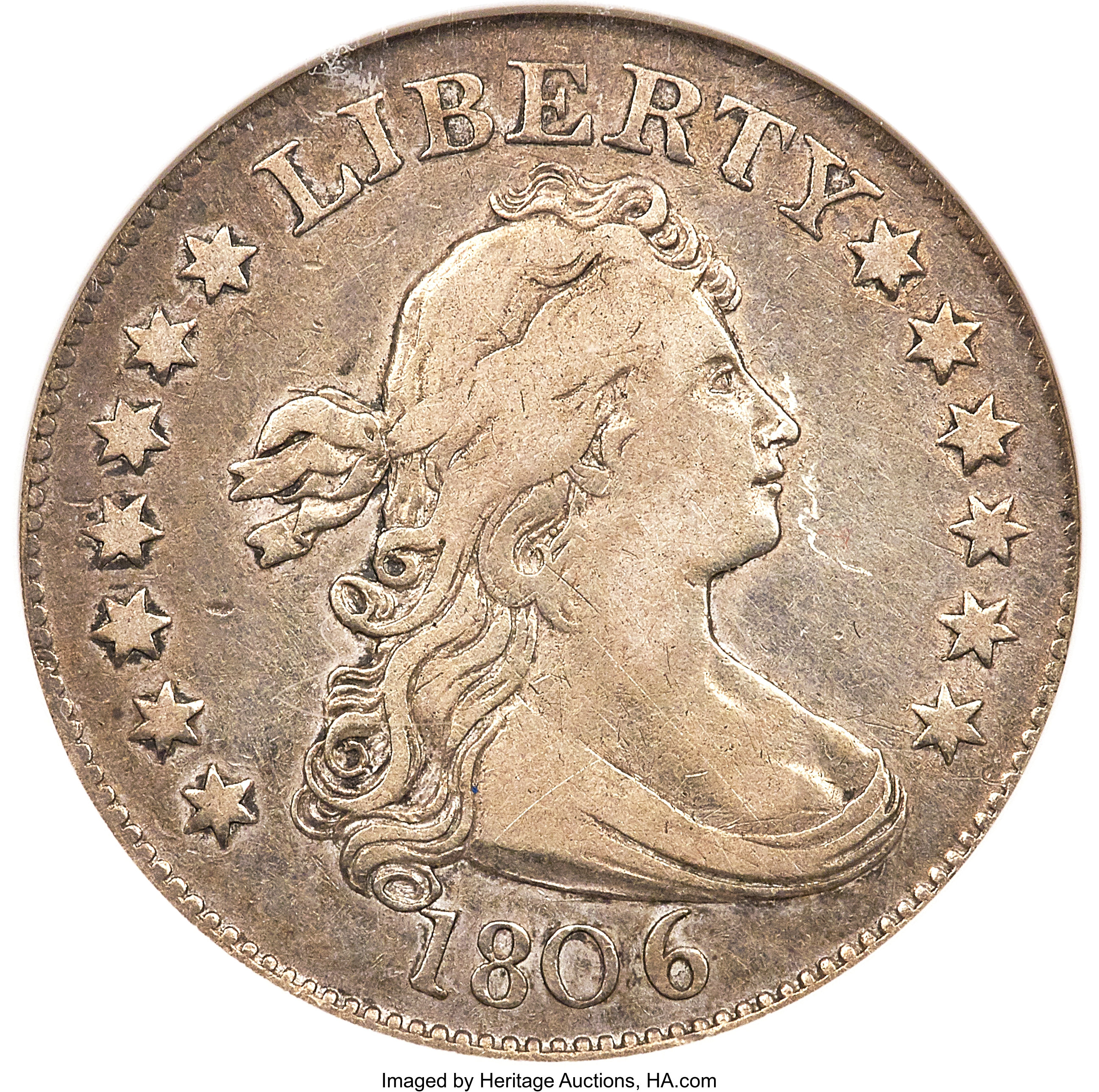 1806 25C B-2, R.2, VF35 ANACS. ...