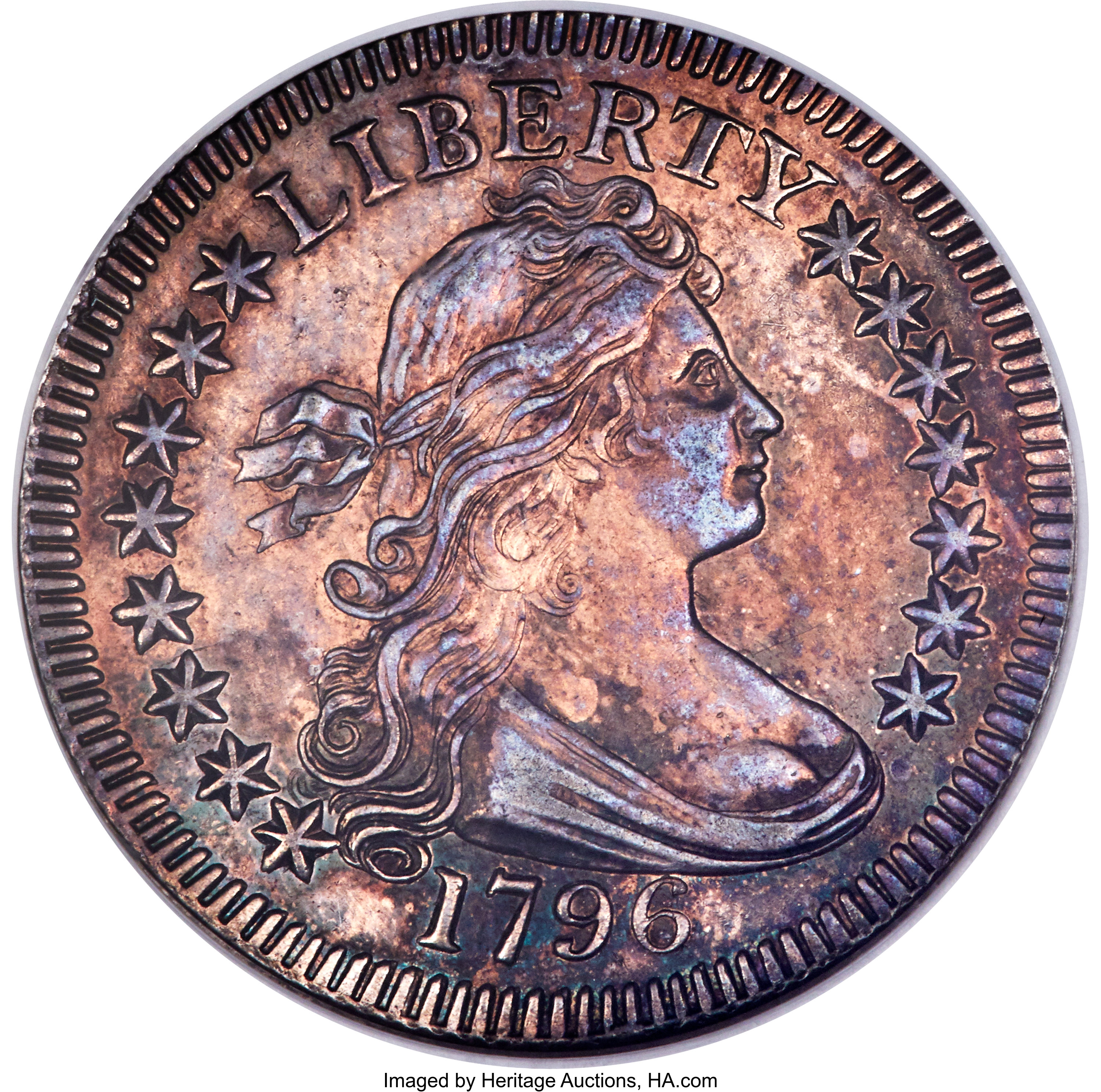 1796 25C B-2, R.3, MS61 NGC. ...